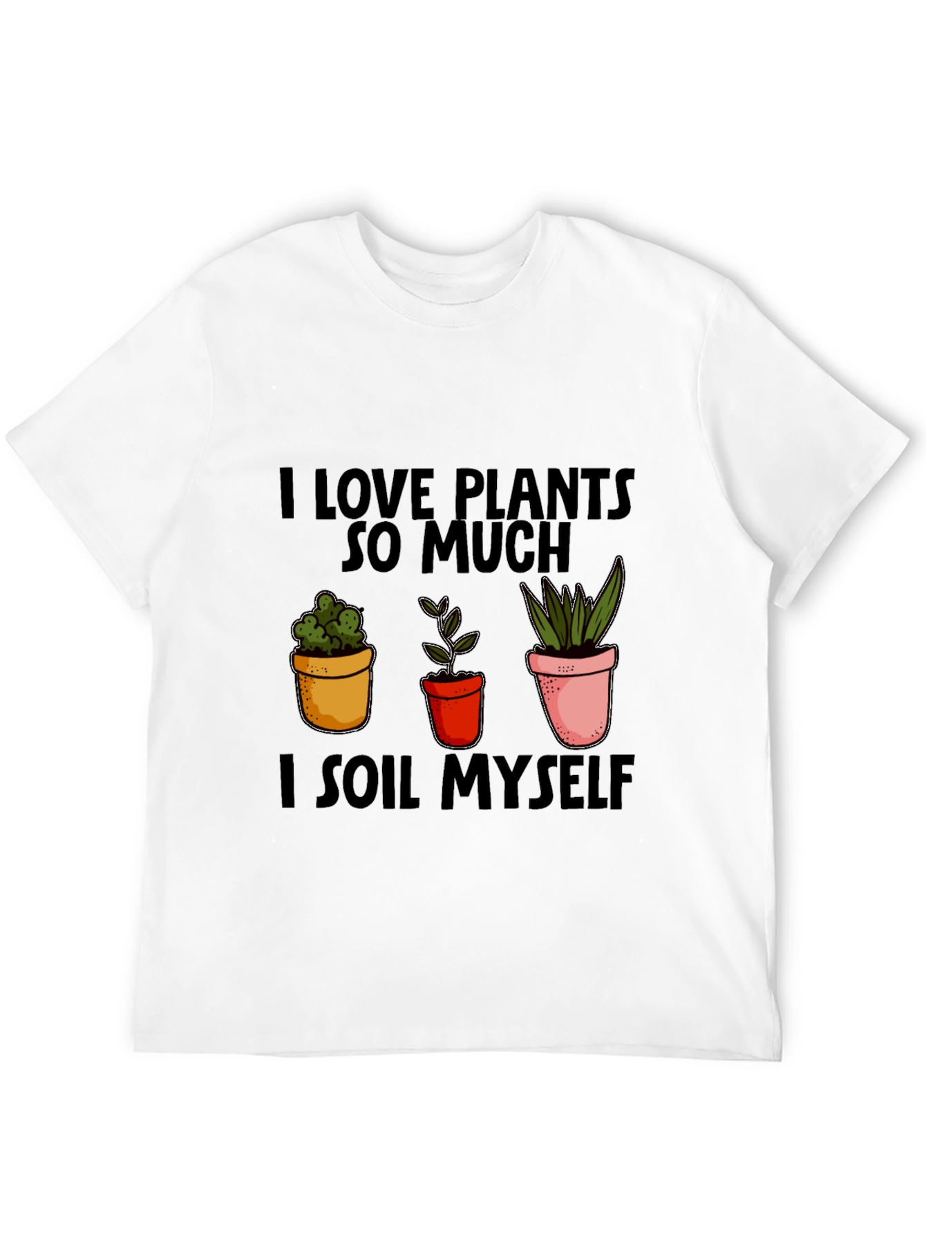 Black I Love Plants T-Shirt Funny Gardening Shirt view 12