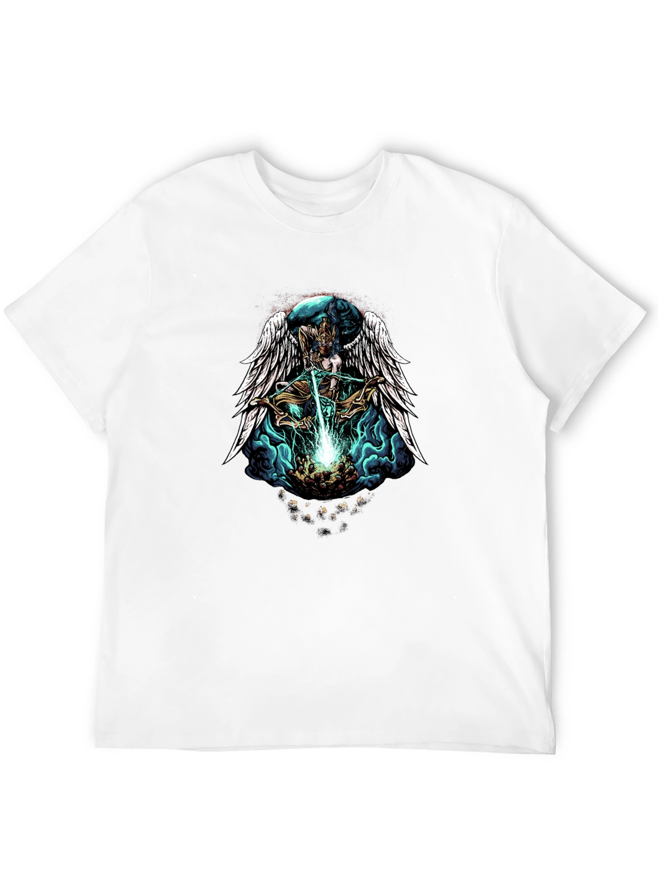 Black Winged Angel Archer Graphic Tee view 12