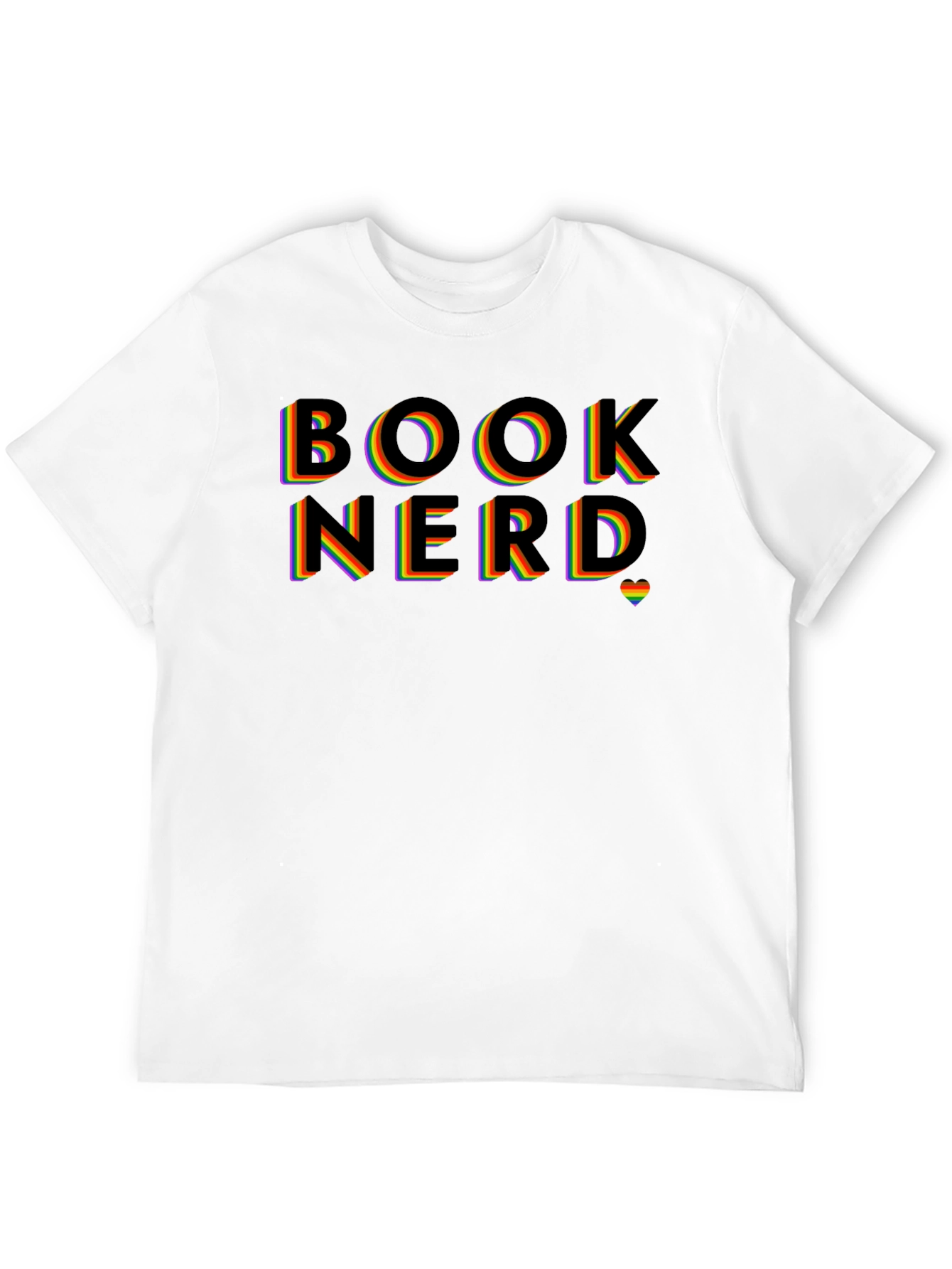 Black Rainbow Book Nerd T-Shirt view 12