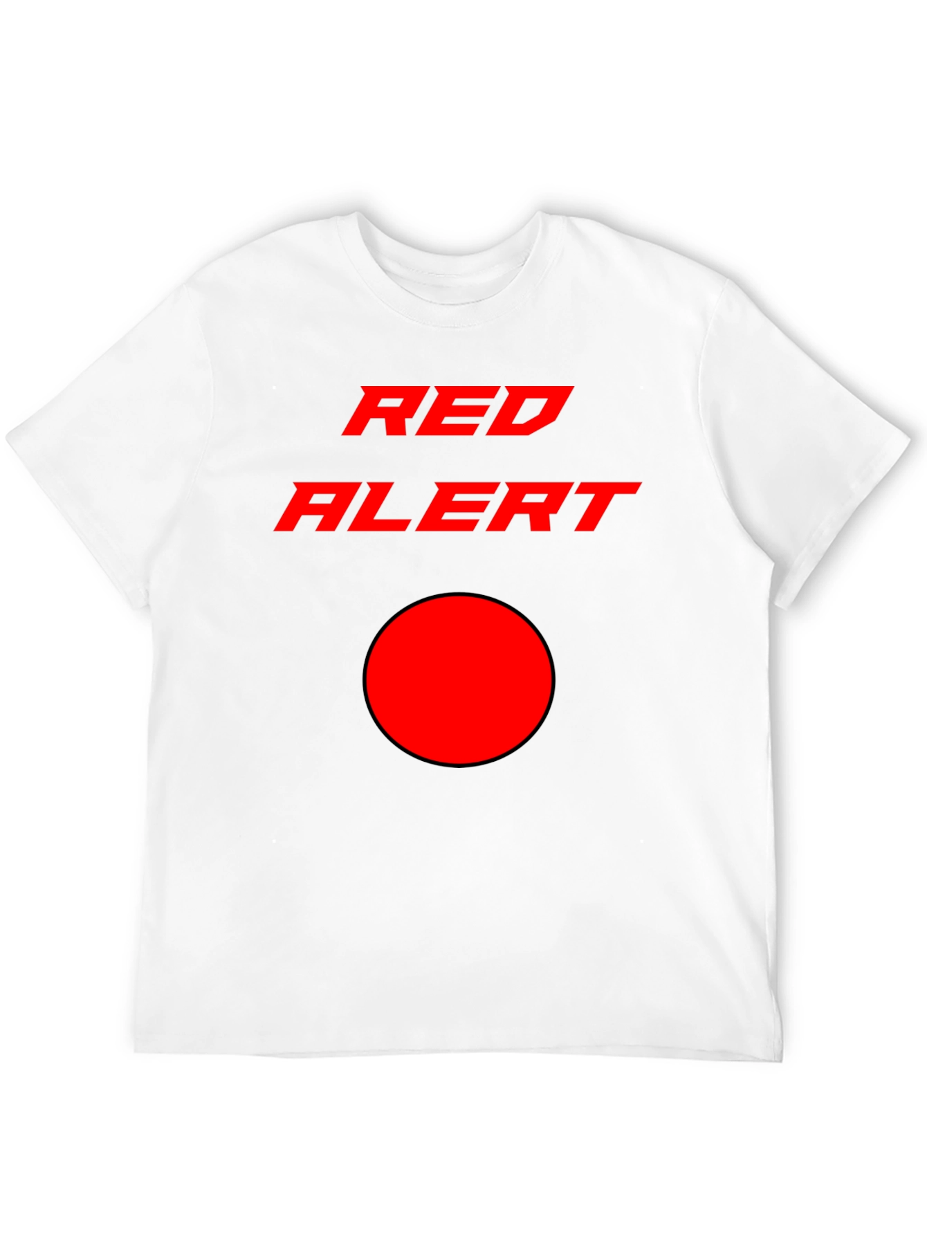Black Red Alert Graphic T-Shirt - Stylish & Eye-Catching Design view 12