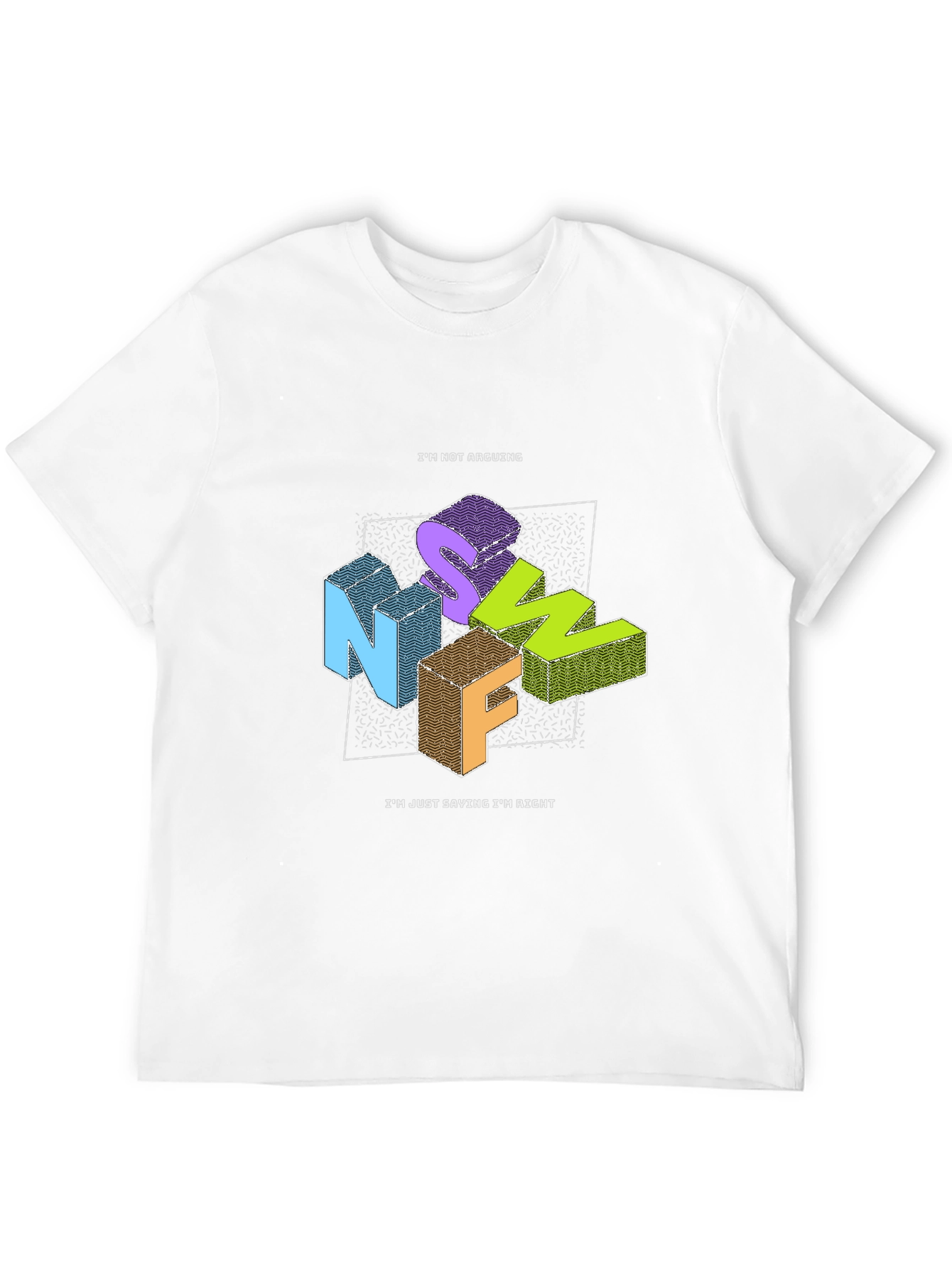 Black Funny "I'm Not Arguing" Graphic T-Shirt view 12