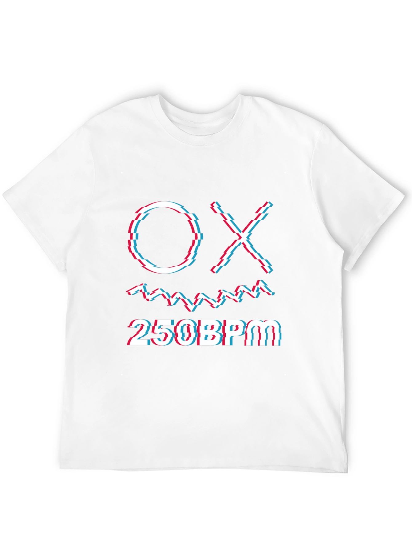 Black OX 250BPM Graphic Tee - Glitch Style view 12