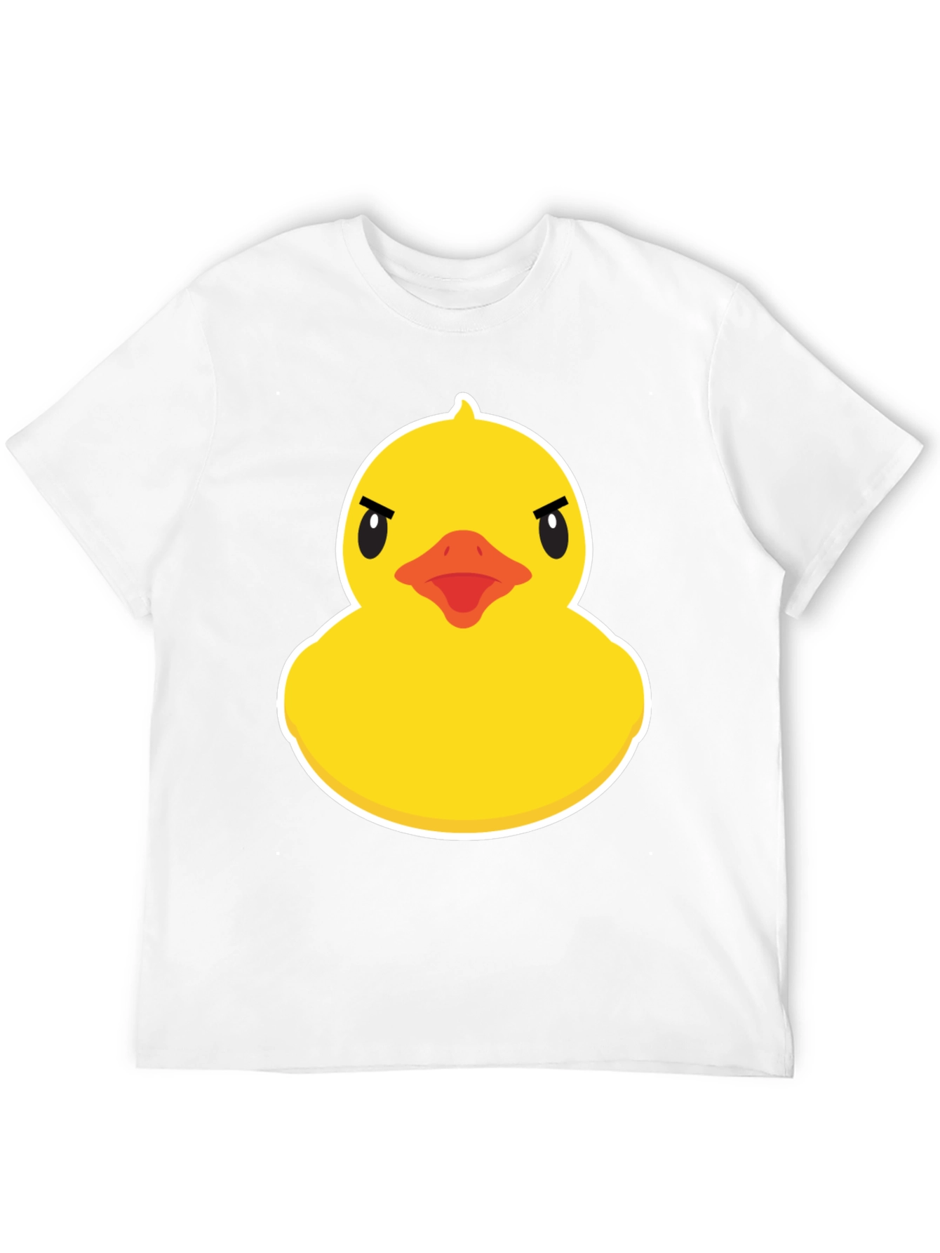 Black Angry Duck Graphic T-Shirt - Unique Design view 12