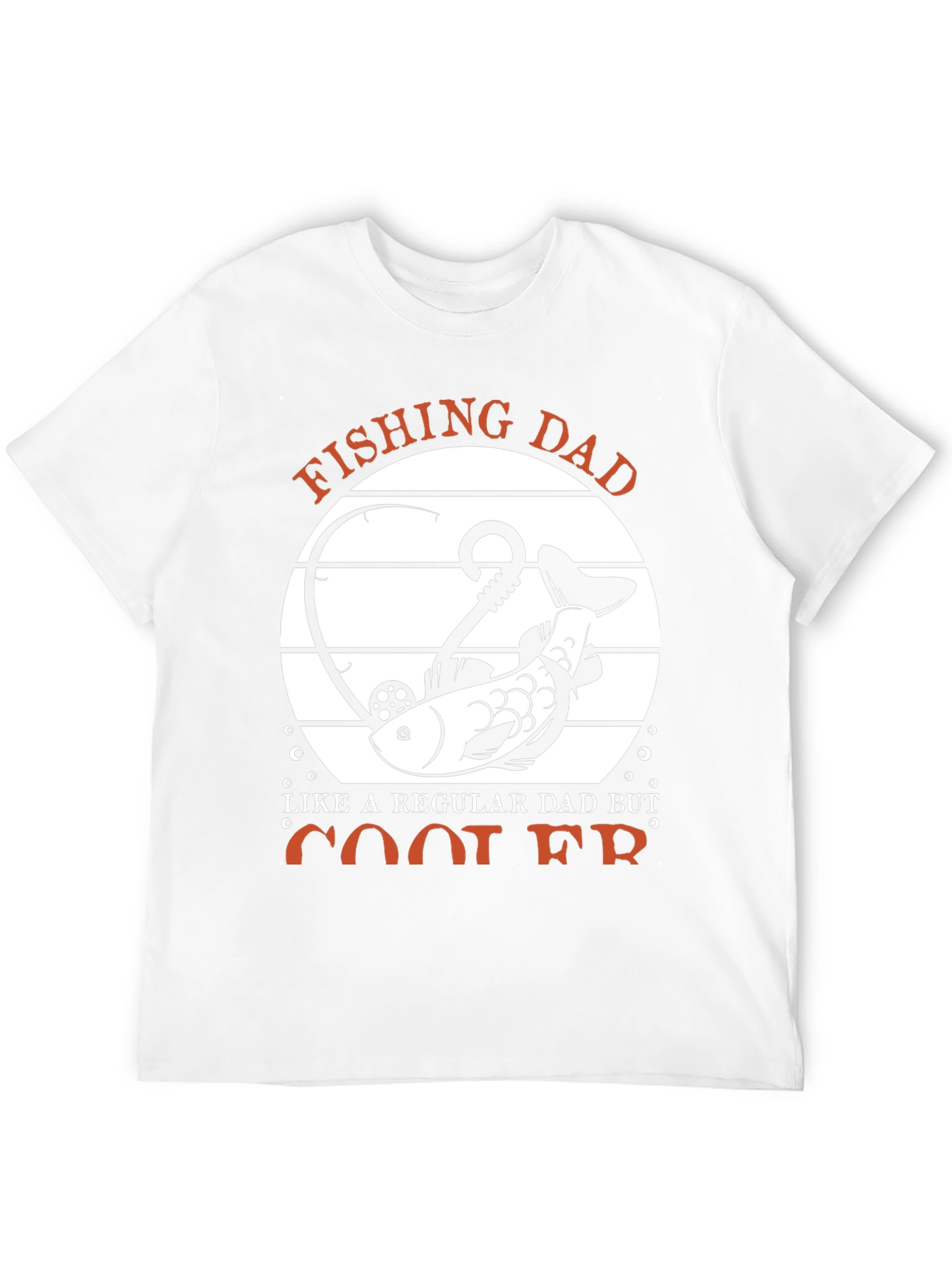 Black Fishing Dad T-Shirt - Cool Dad Graphic Tee view 12