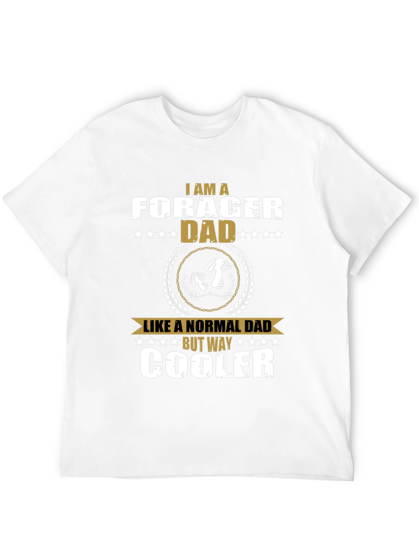 Black Forager Dad Graphic Tee - Cool Mushroom Lover Shirt view 12