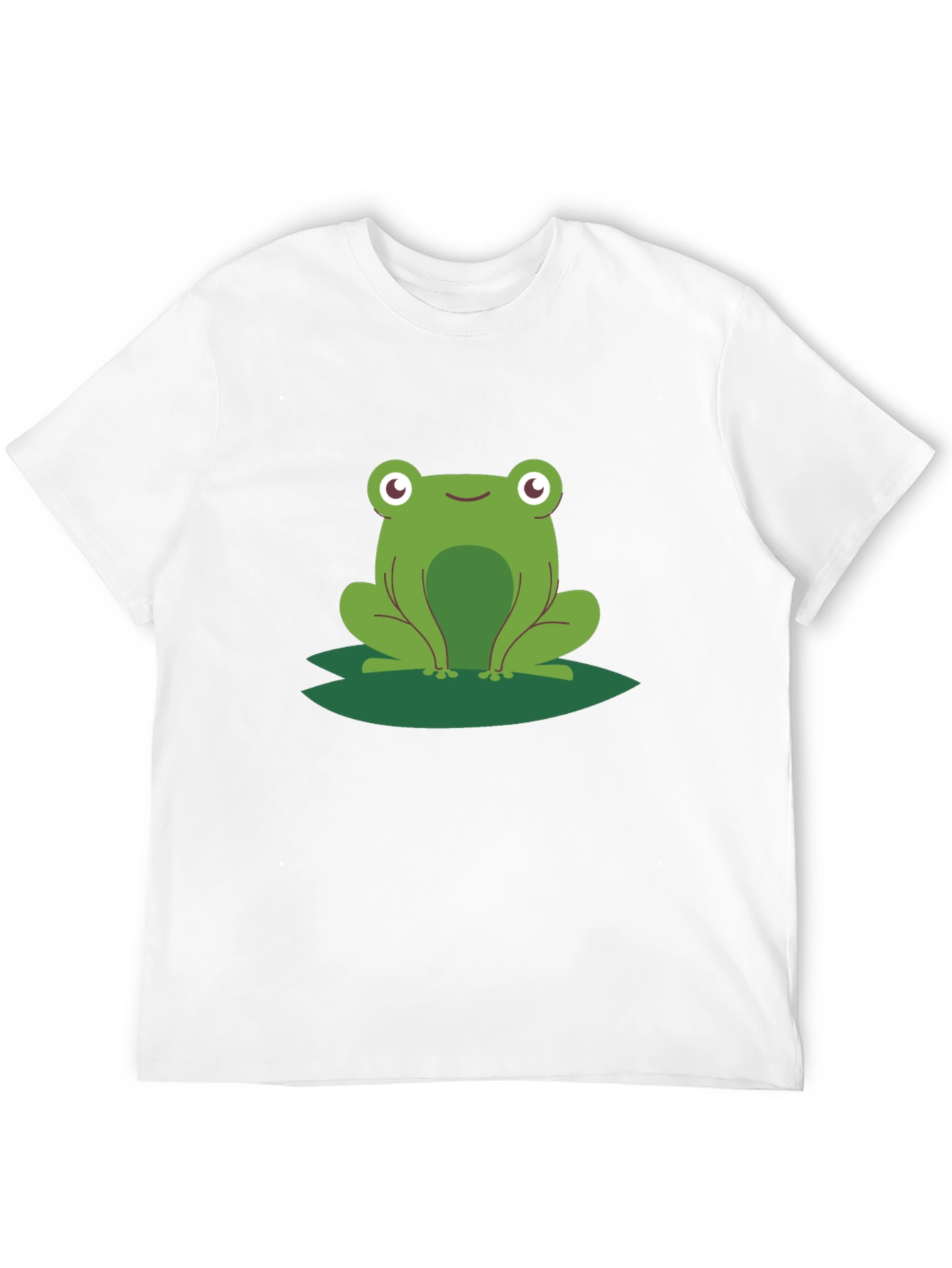 Black Frog on Lily Pad Graphic Tee - Black Cotton view 12