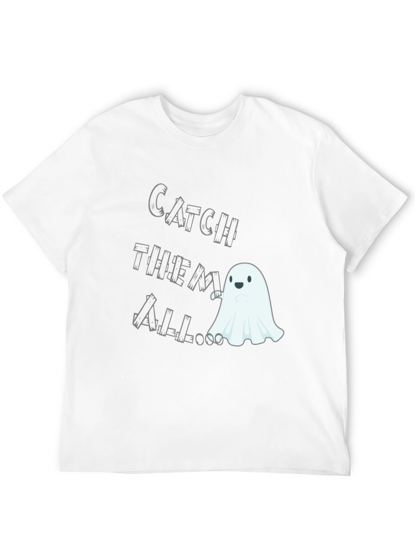 Black Catch Them All Ghost T-Shirt - Spooky Season Fun! view 12