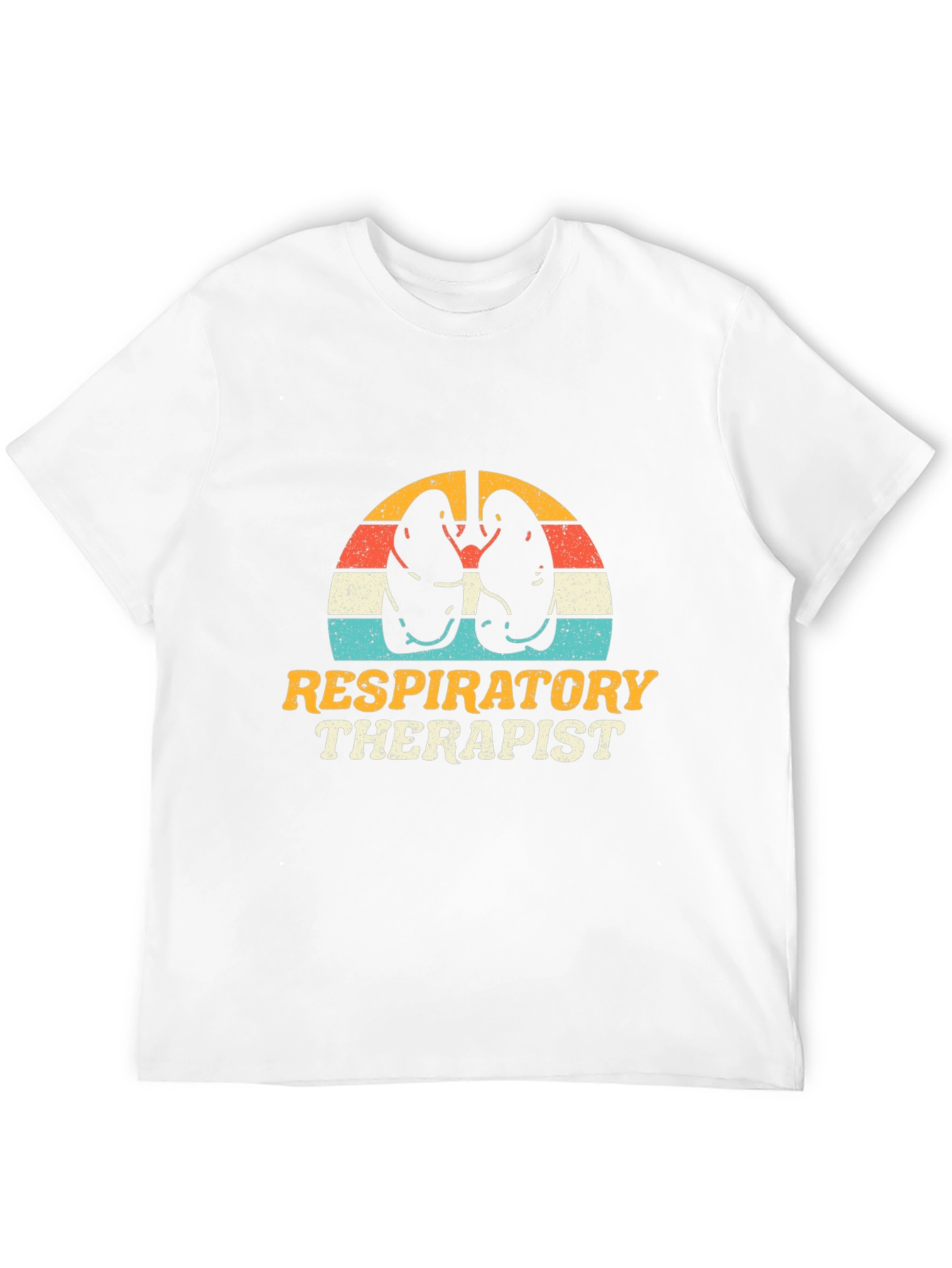 Black Respiratory Therapist T-Shirt - Lung Graphic Tee view 12