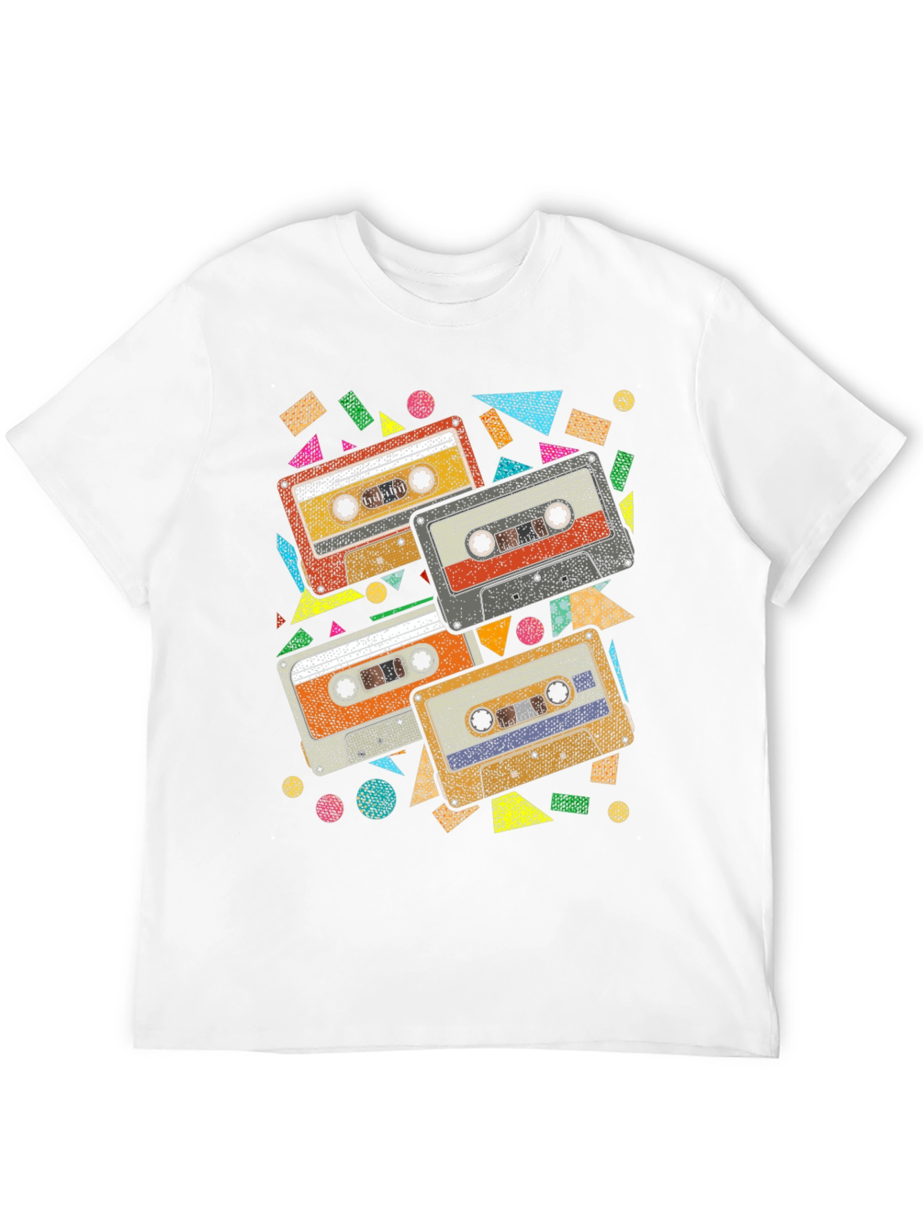 Black Retro Cassette Tape Graphic Tee - Black view 12
