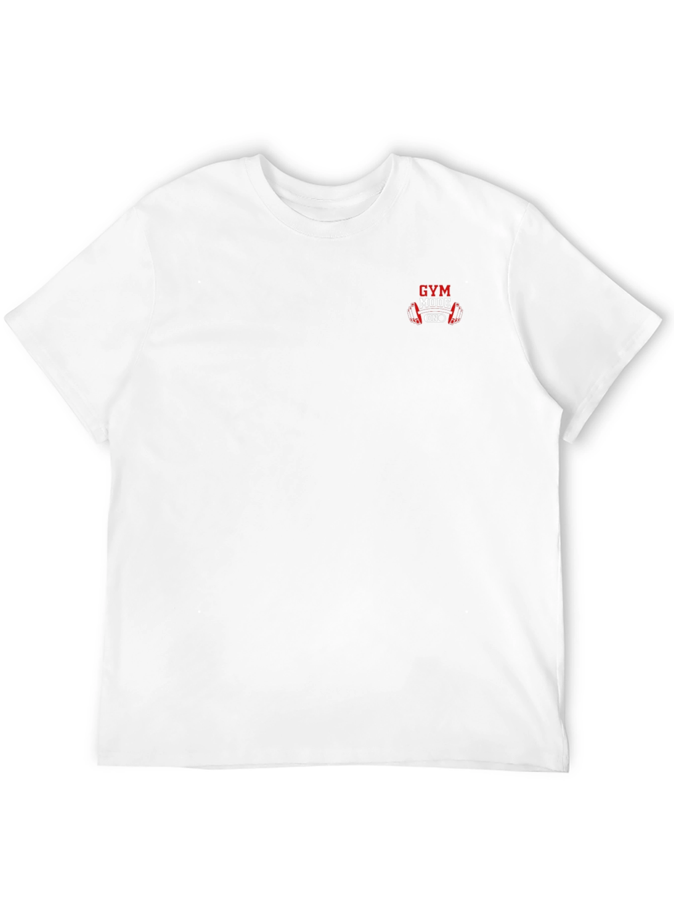 Black Gym Mode On Black T-Shirt view 12