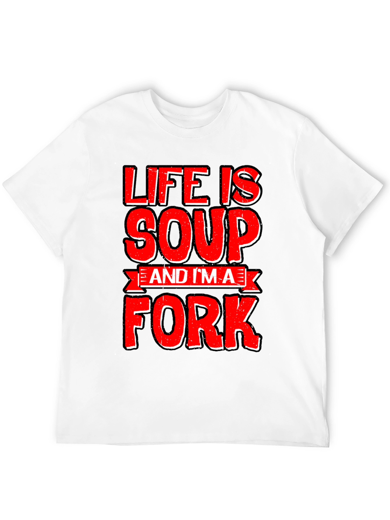 Black Life Is Soup, I'm a Fork Novelty Graphic Tee view 12