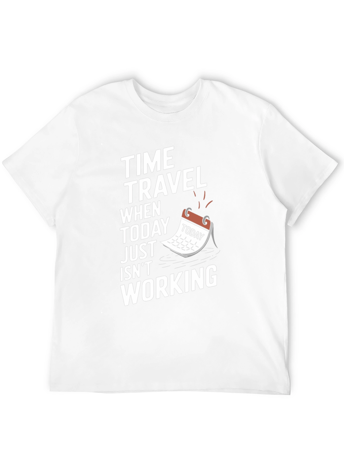 Black Time Travel Graphic Tee - 'Today Isn't Working' view 12