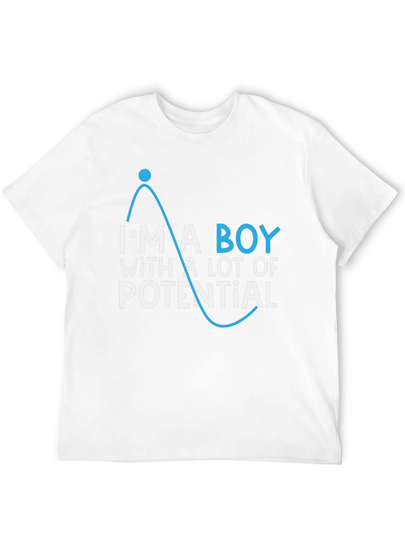 Black Potential Boy T-Shirt - Funny Physics Tee view 12