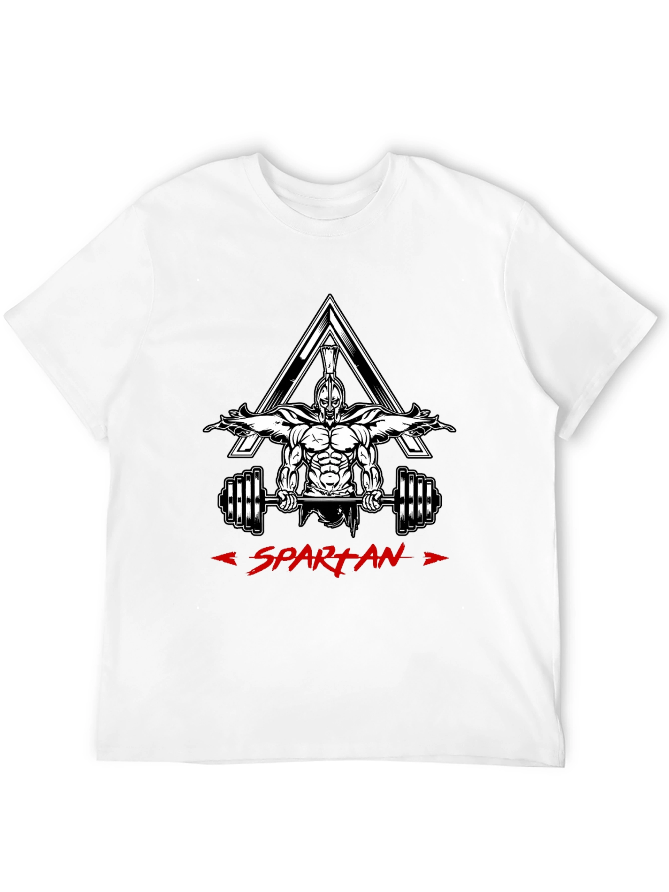 Black Spartan Gym Workout Black T-Shirt view 12