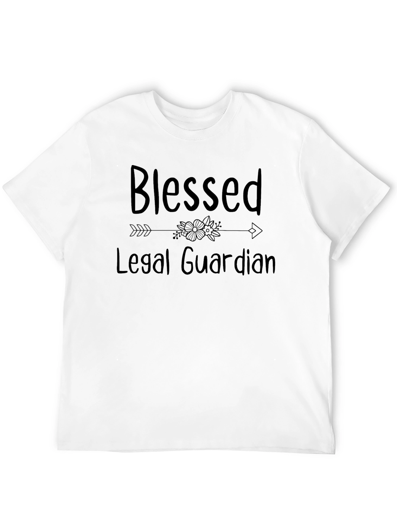 Black Blessed Legal Guardian Graphic T-Shirt view 12