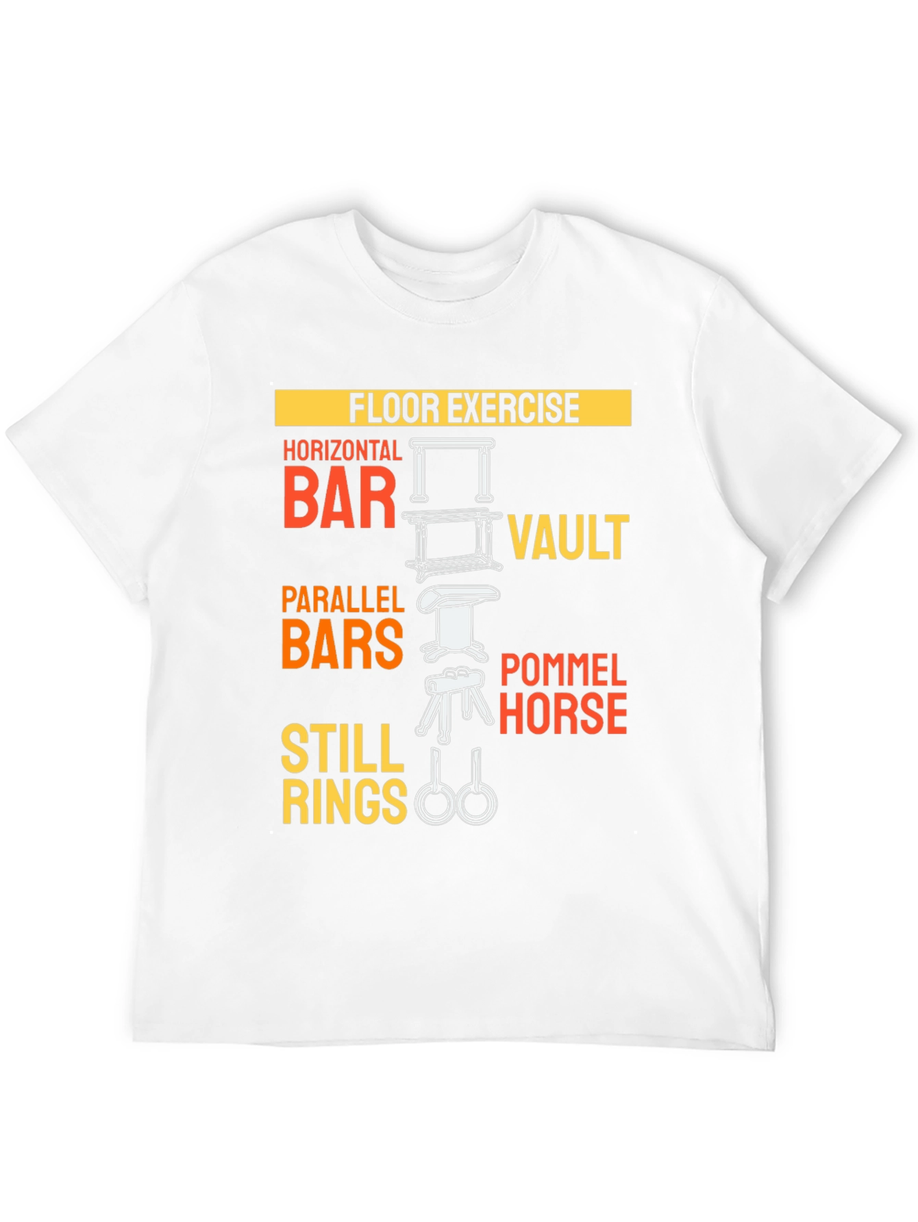 Black Gymnastics Floor Exercise Apparel Tee view 12