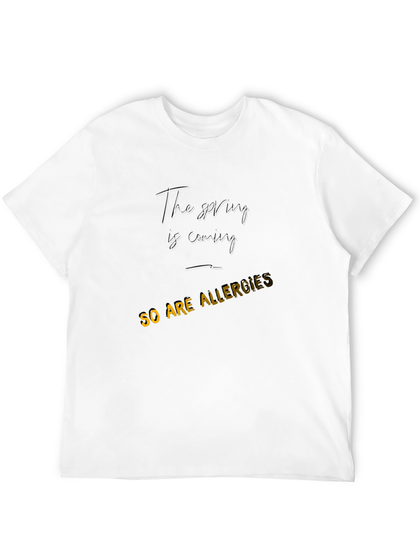 Black Spring Allergies Tee - Funny Seasonal T-Shirt view 12