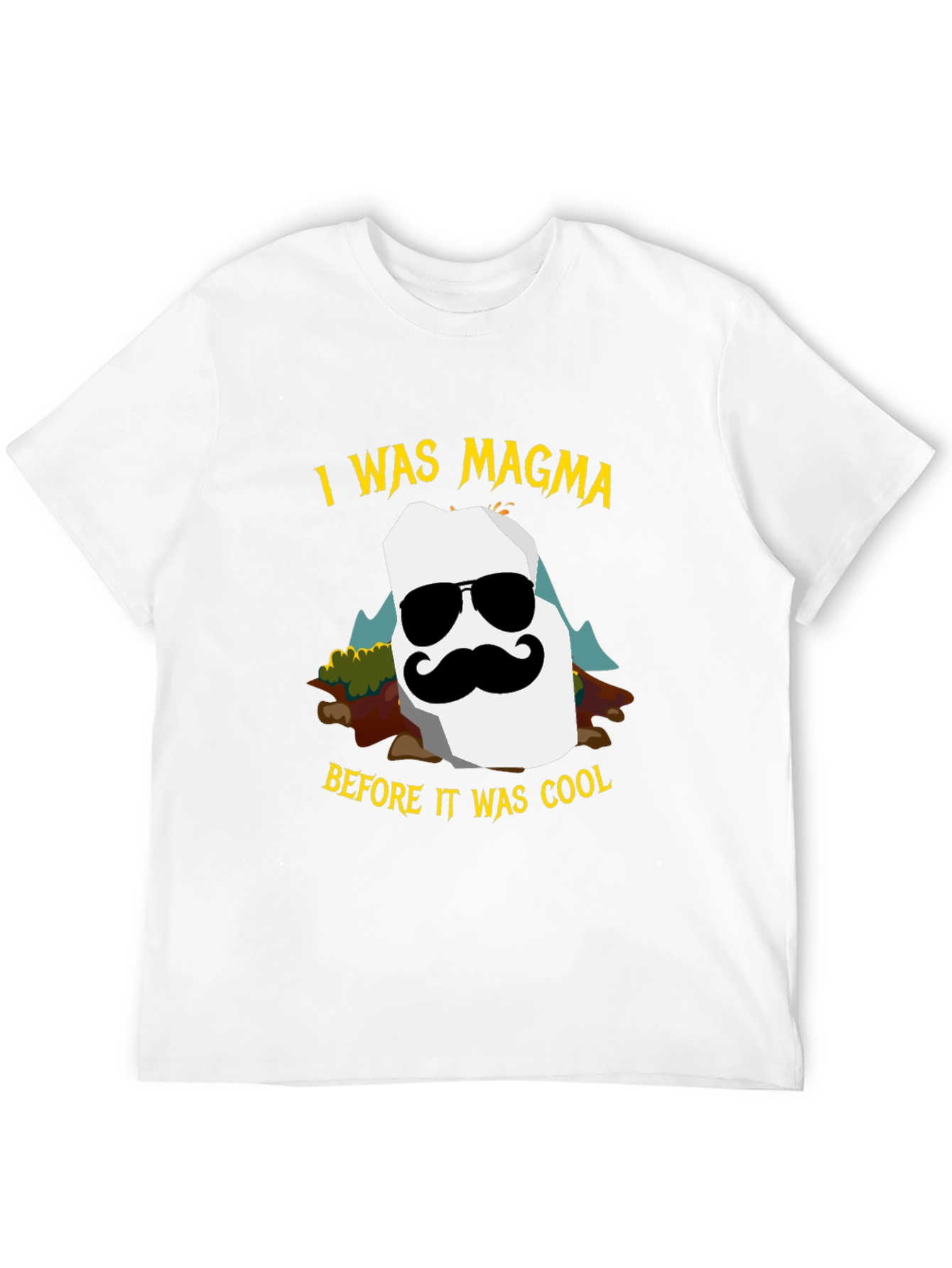 Black I Was Magma Cool Graphic Tee - Black view 12
