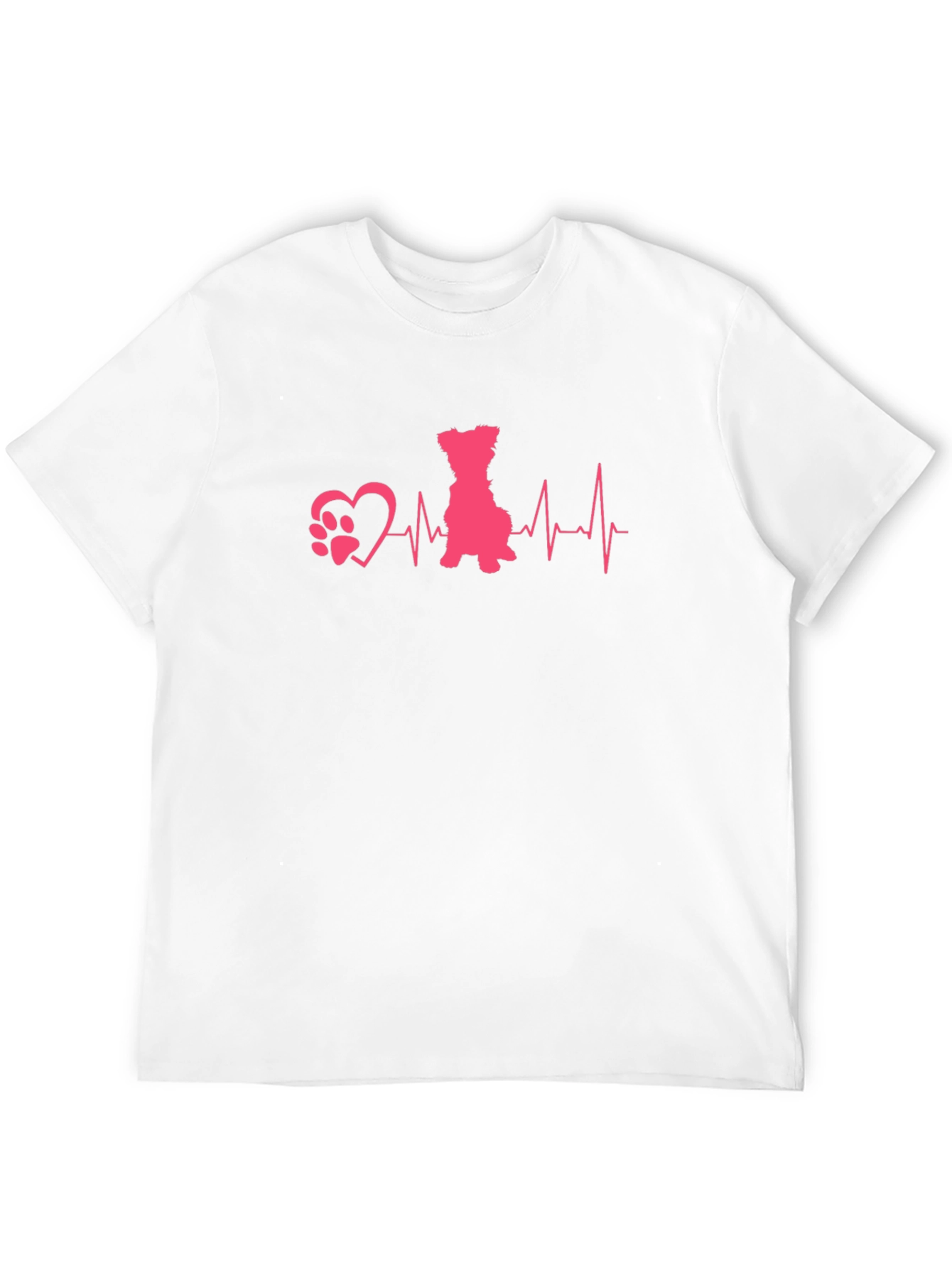 Black Dog Heartbeat T-Shirt - Pet Lover Tee view 12
