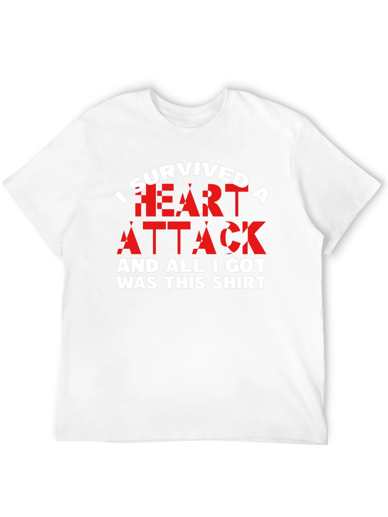 Black I Survived a Heart Attack T-Shirt - Funny Recovery Tee view 12