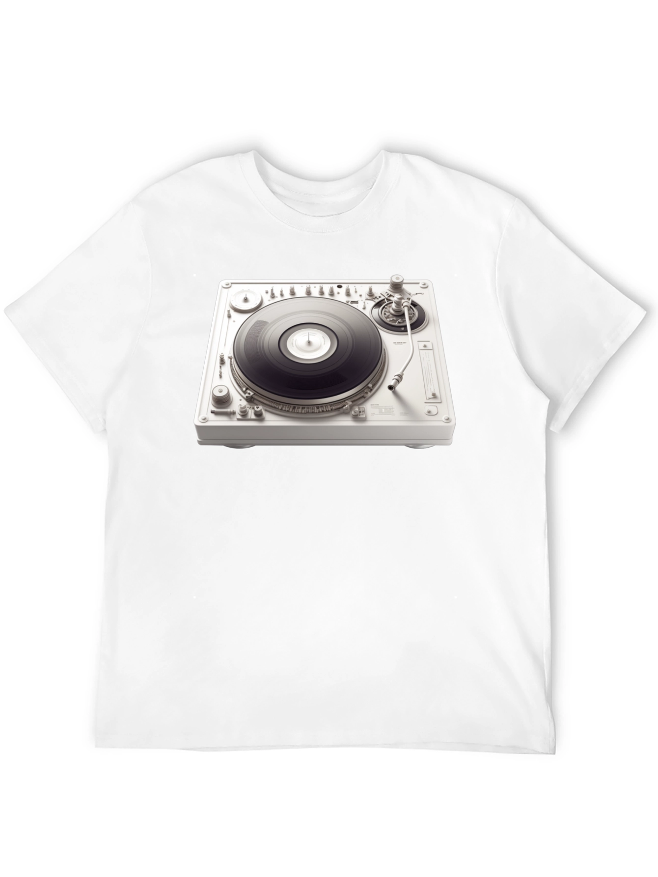 Black DJ Turntable Graphic Tee - Music Lover's T-Shirt view 12