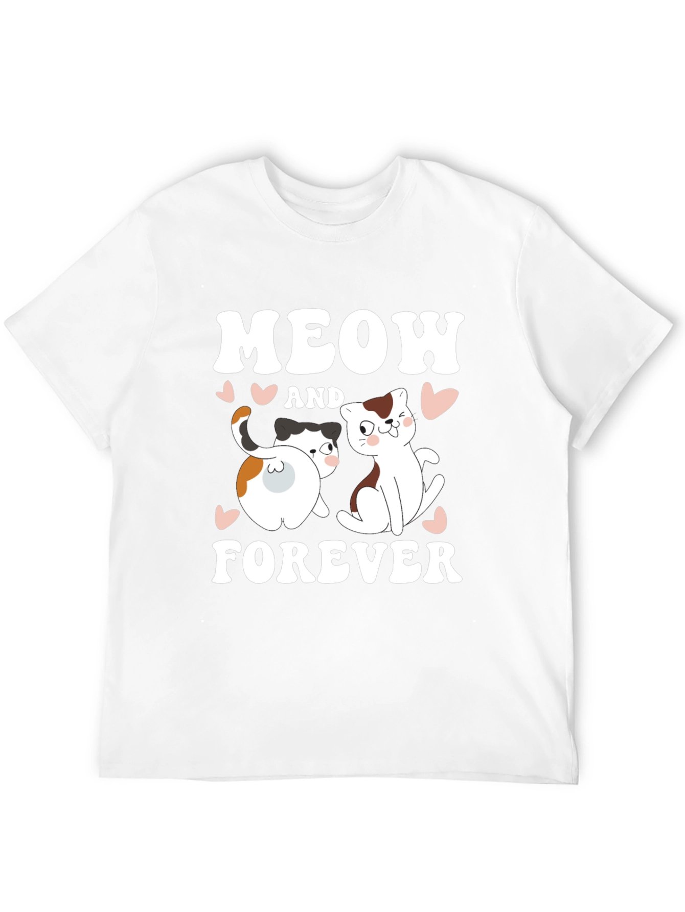 Meow and Forever Cat Lover T-Shirt - 12