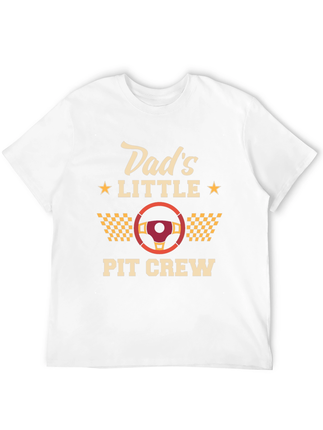 Black Dad's Little Pit Crew Black Graphic T-Shirt view 12