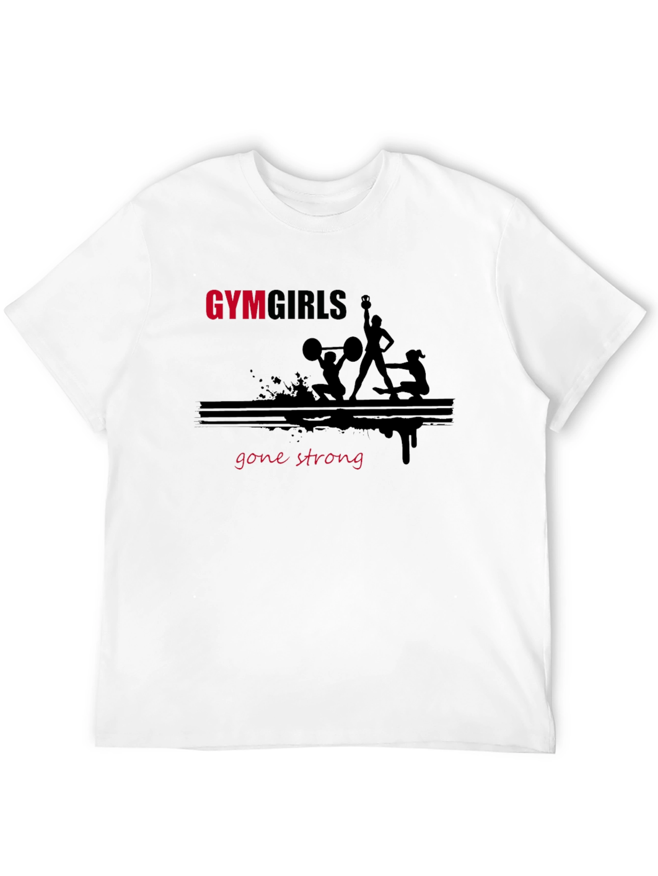 Black Gym Girls Gone Strong Black T-Shirt view 12