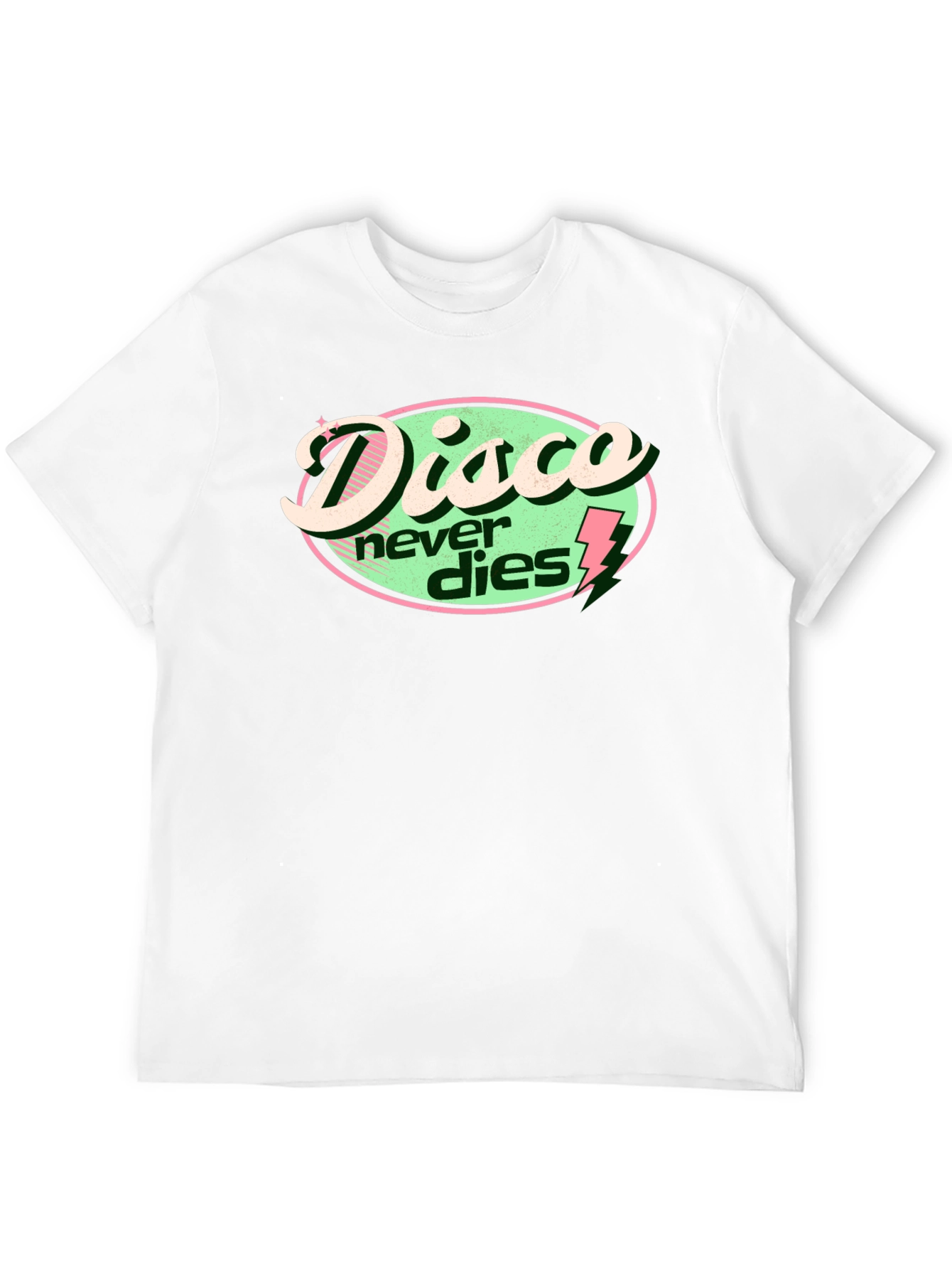 Black Disco Never Dies Graphic T-Shirt view 12