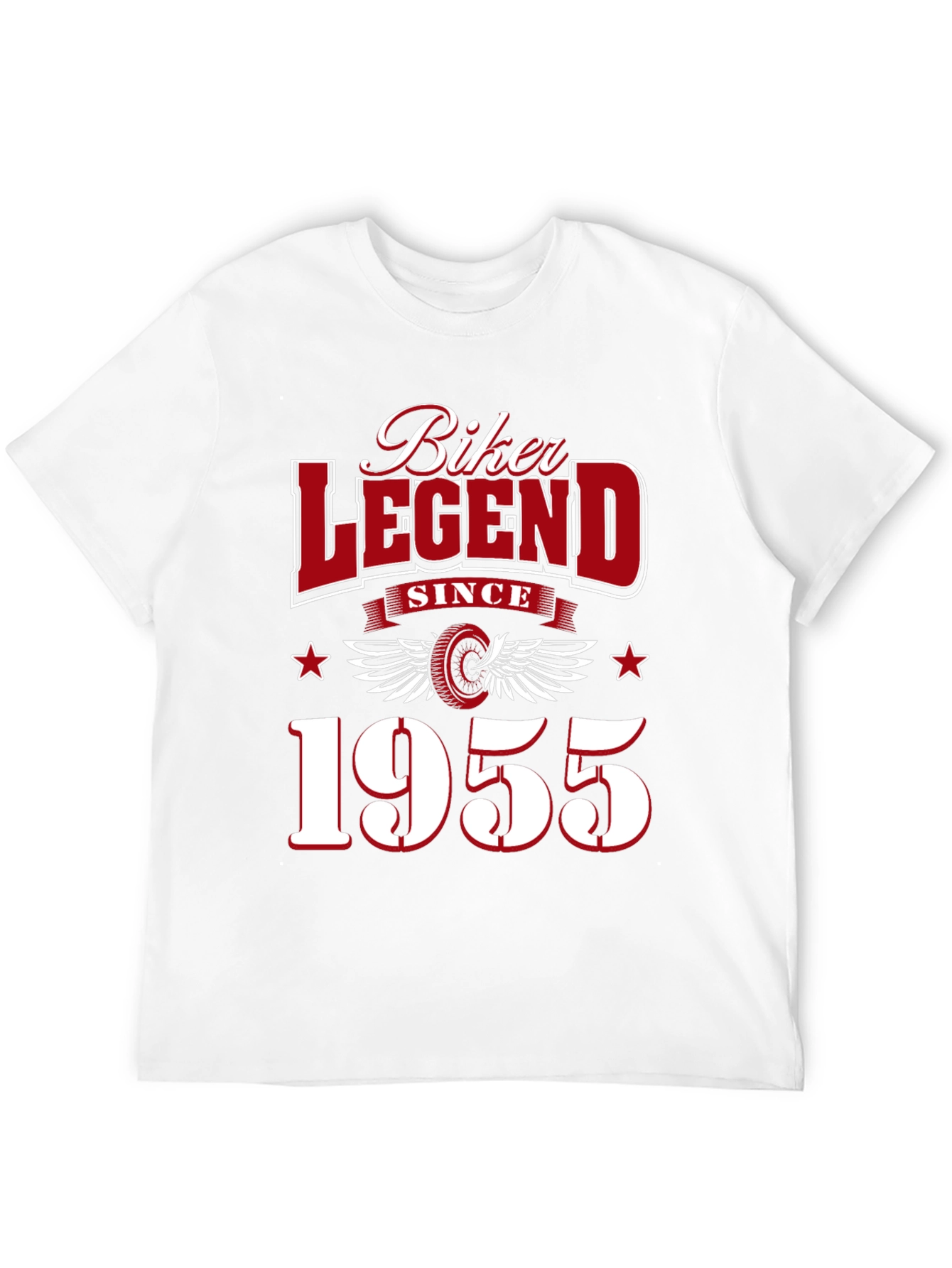 Black Biker Legend Since 1955 Graphic T-Shirt view 12