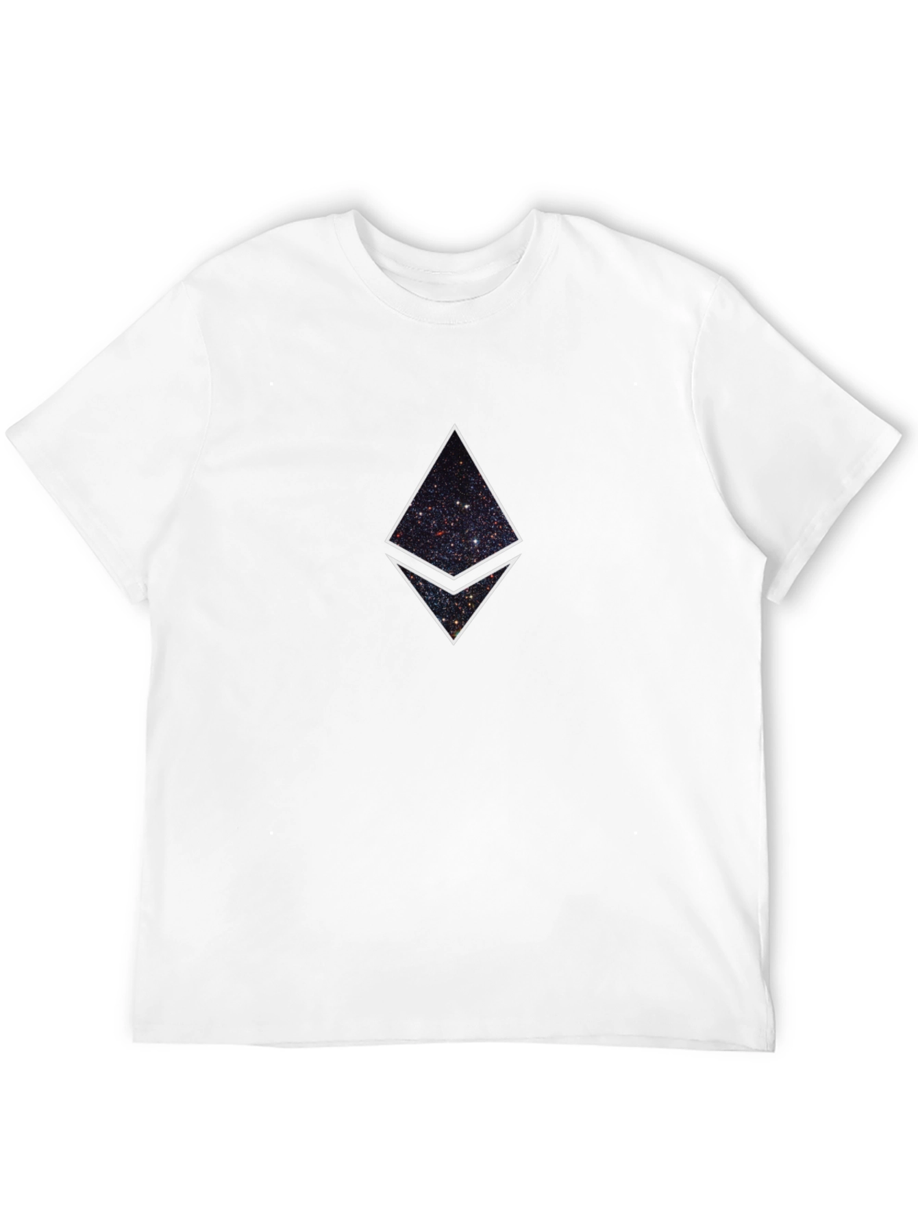 Black Ethereum Galaxy Graphic T-Shirt view 12