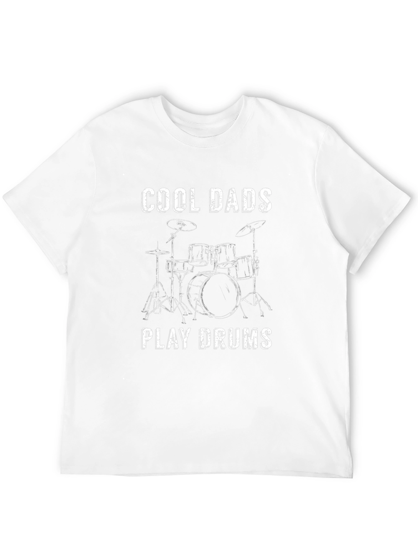 Black Cool Dads Play Drums Graphic T-Shirt view 12
