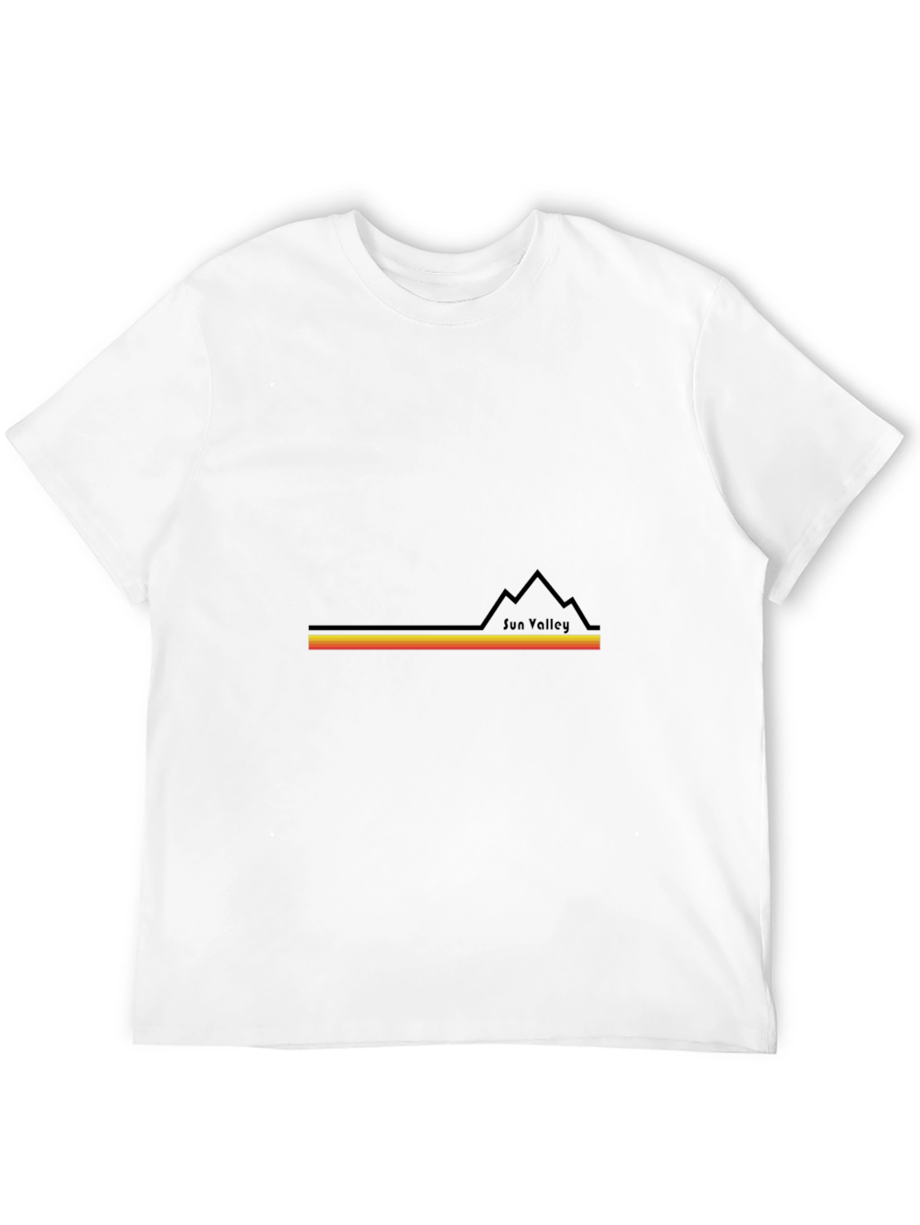 Black Retro Sun Valley Black T-Shirt view 12