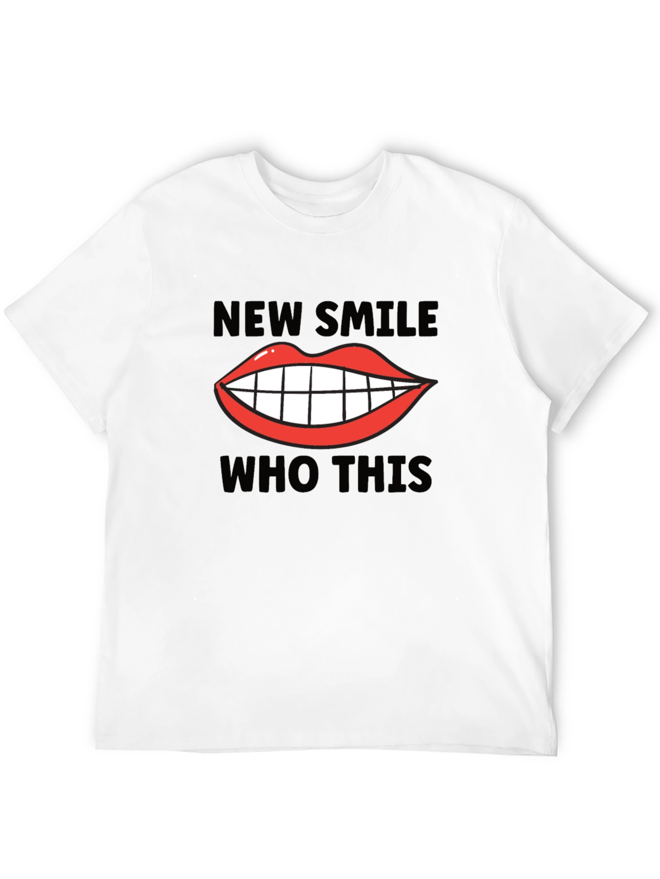 Black New Smile Who This Graphic Tee view 12