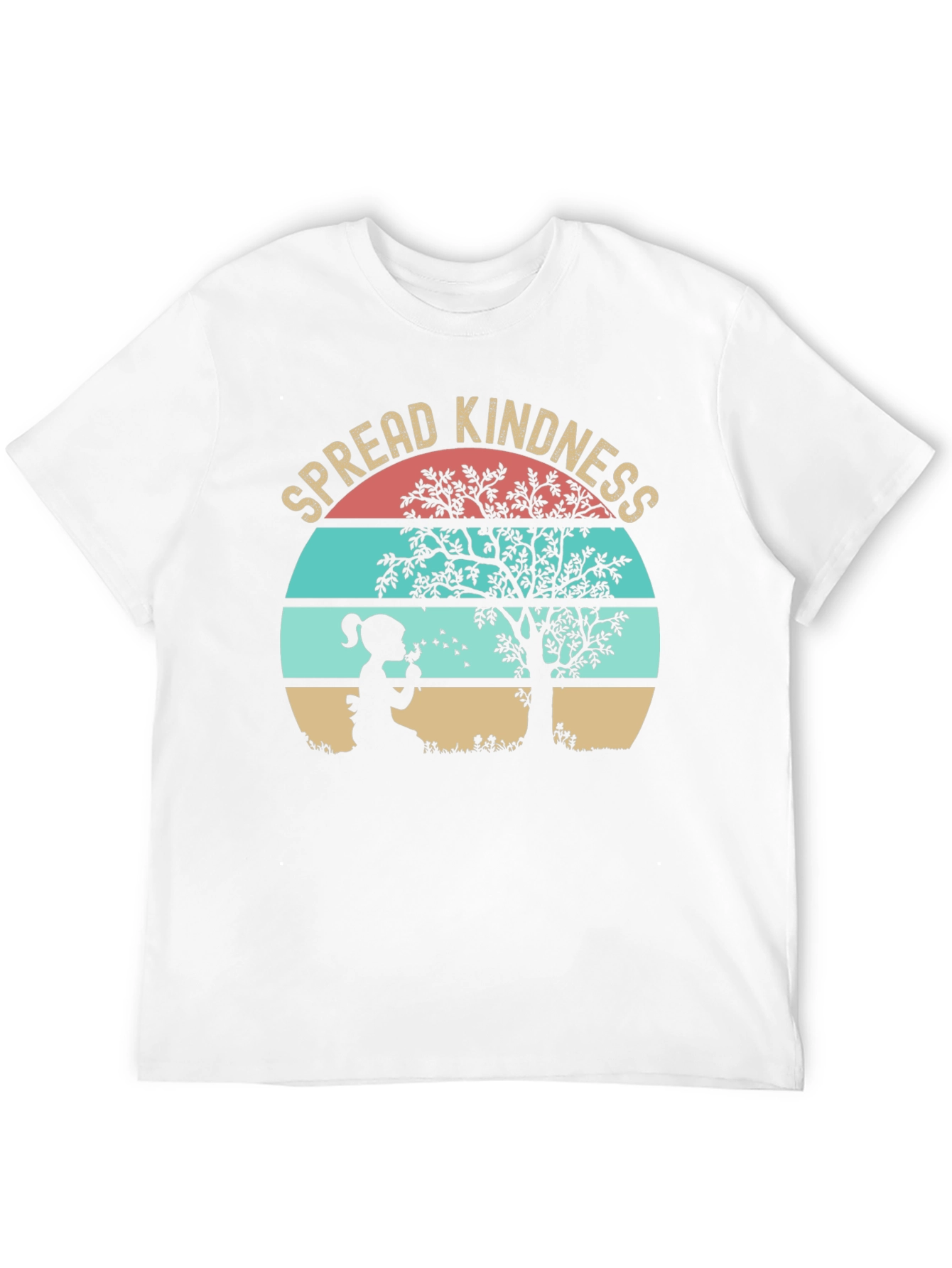 Black Spread Kindness Graphic Tee - Unisex Soft Cotton Shirt view 12