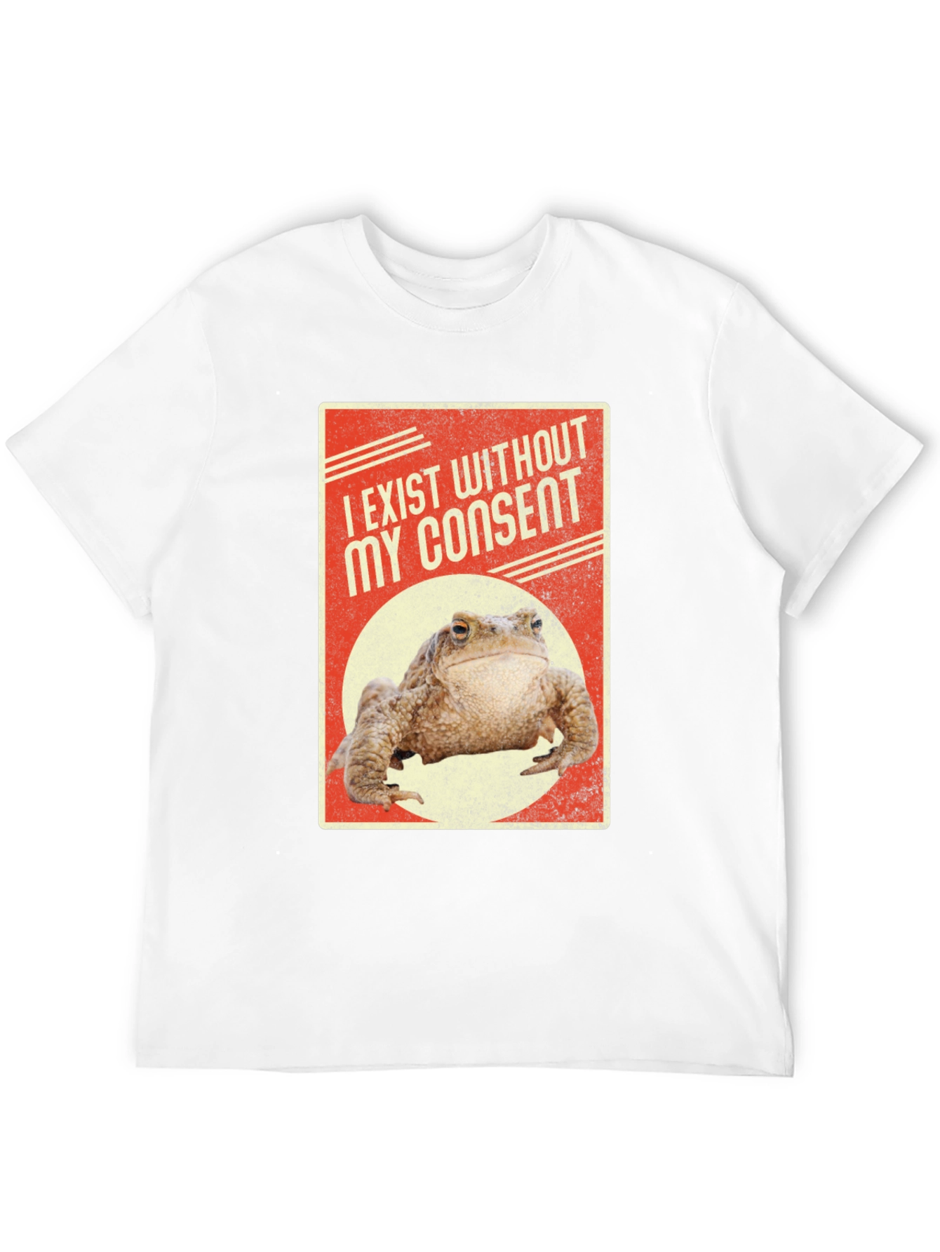 Black Exist Without Consent Frog Graphic T-Shirt view 12