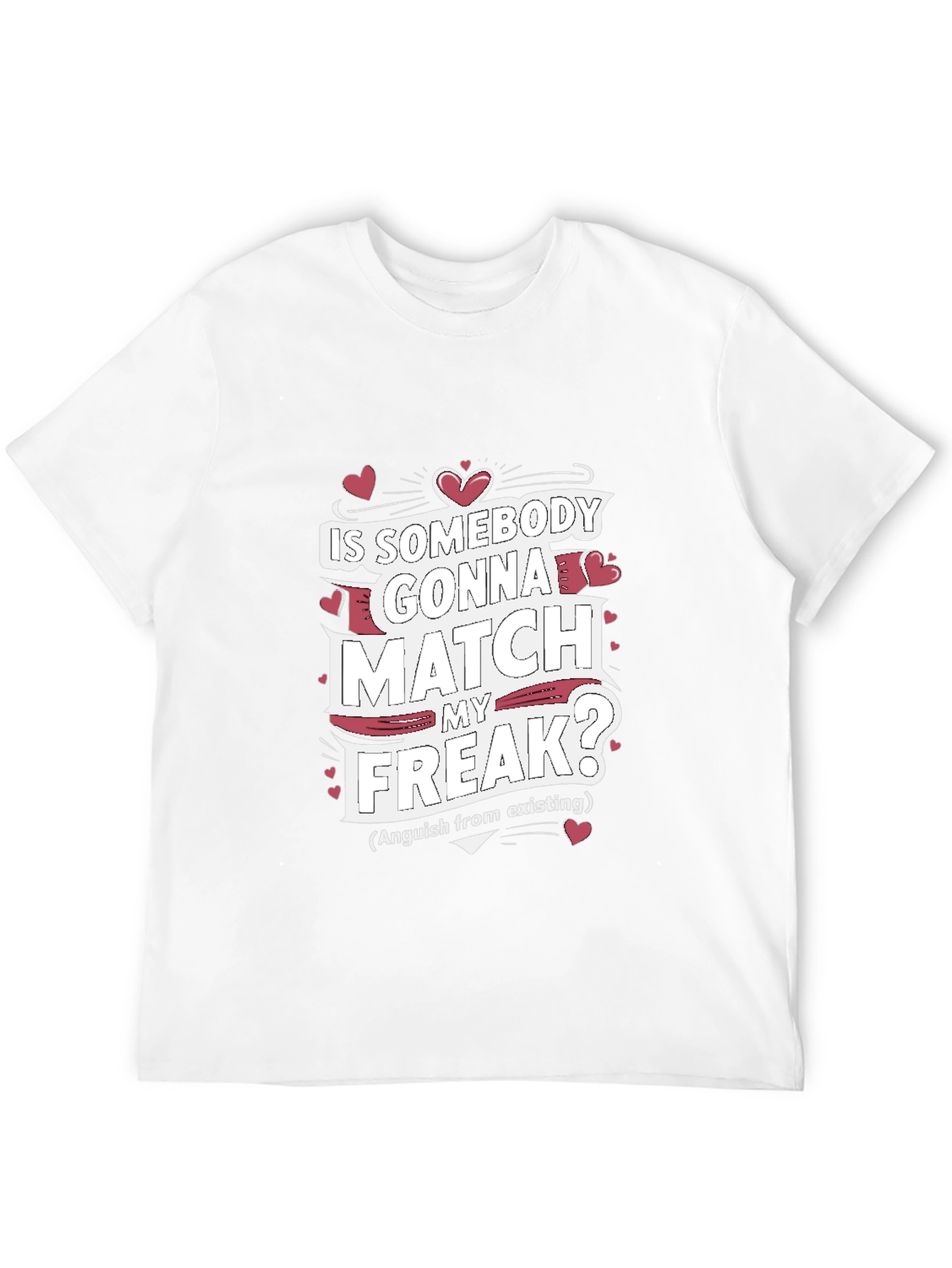 Black Match My Freak T-Shirt - Funny Graphic Tee view 12
