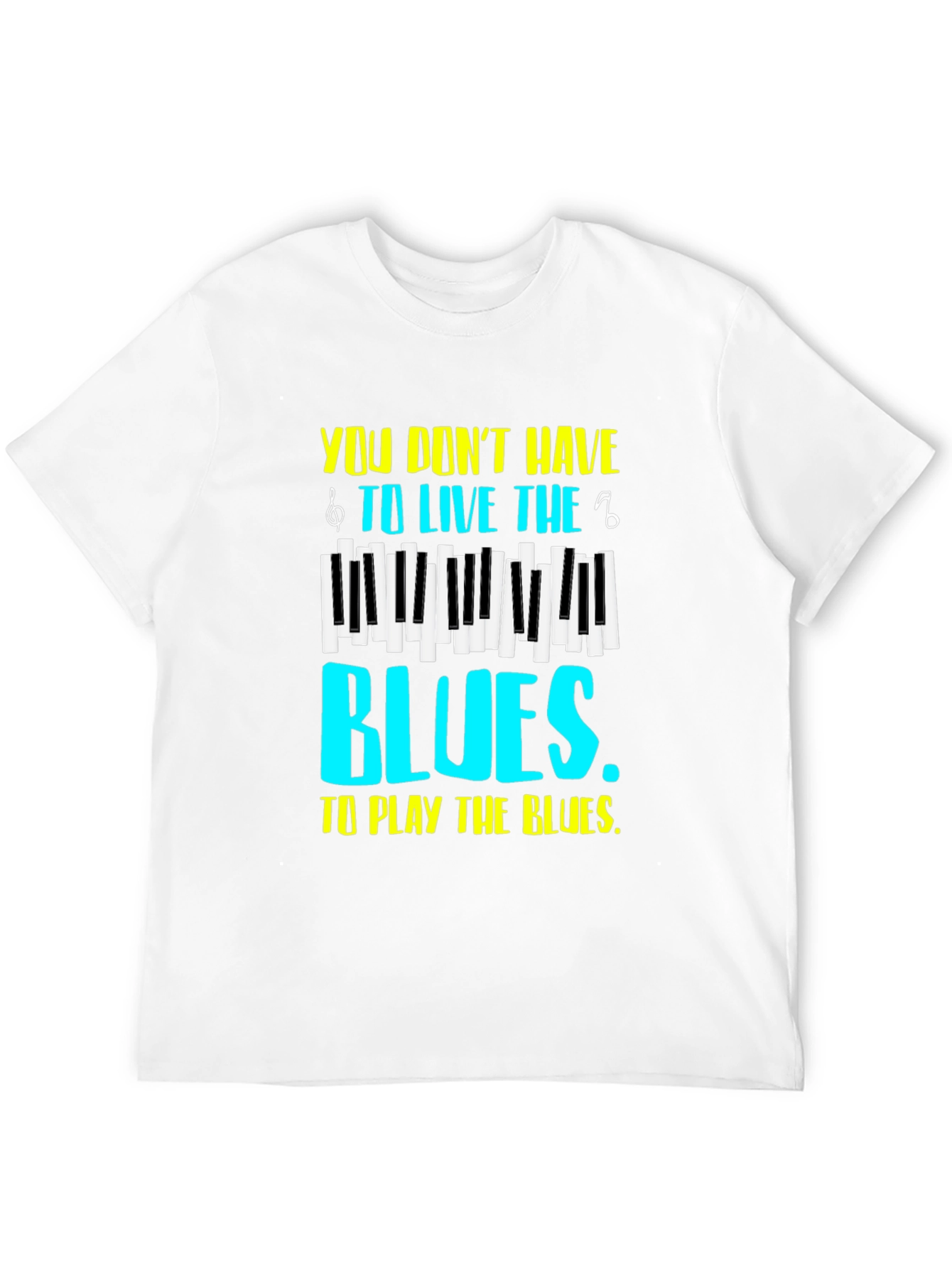 Black Piano Blues T-Shirt - Music Lover Tee view 12