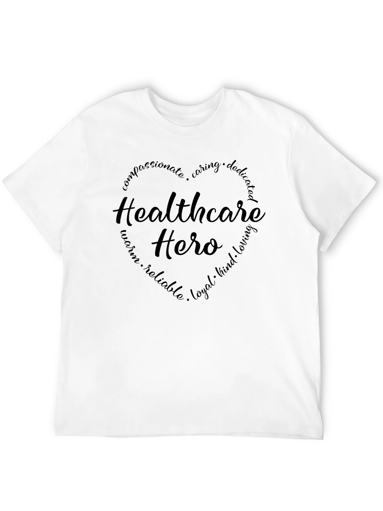 Black Healthcare Hero T-Shirt view 12