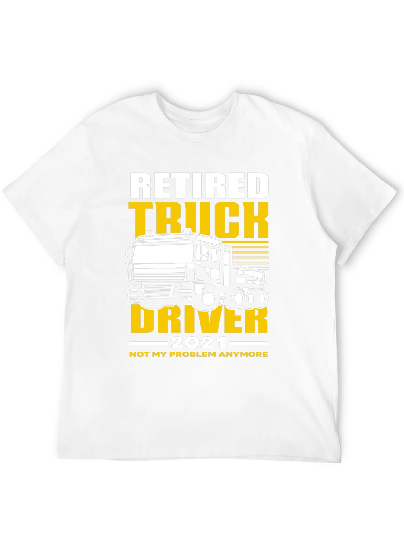 Black Retired Truck Driver 2021 T-Shirt view 12