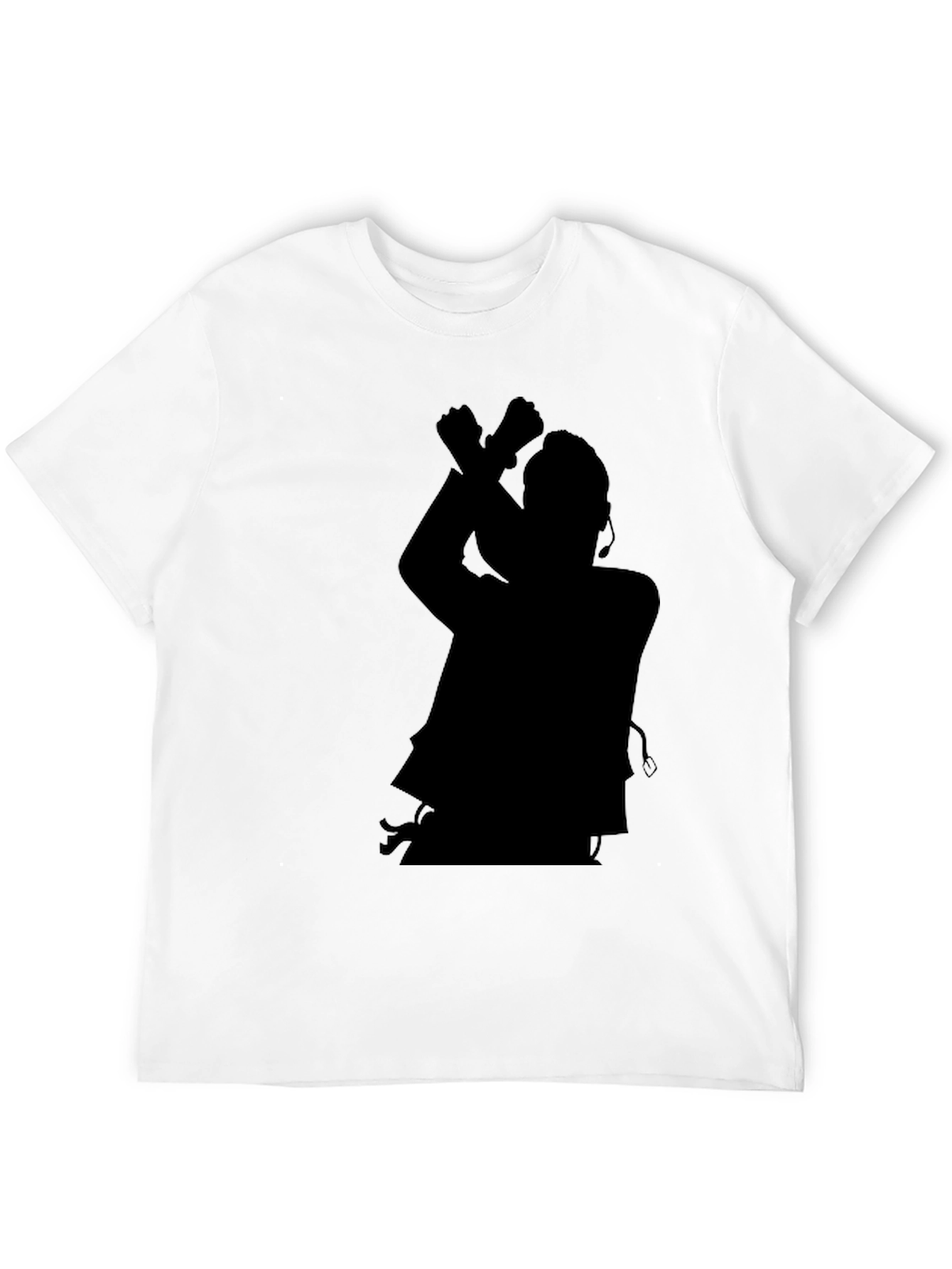 Black Silhouette Graphic Tee - Black Casual Shirt view 12