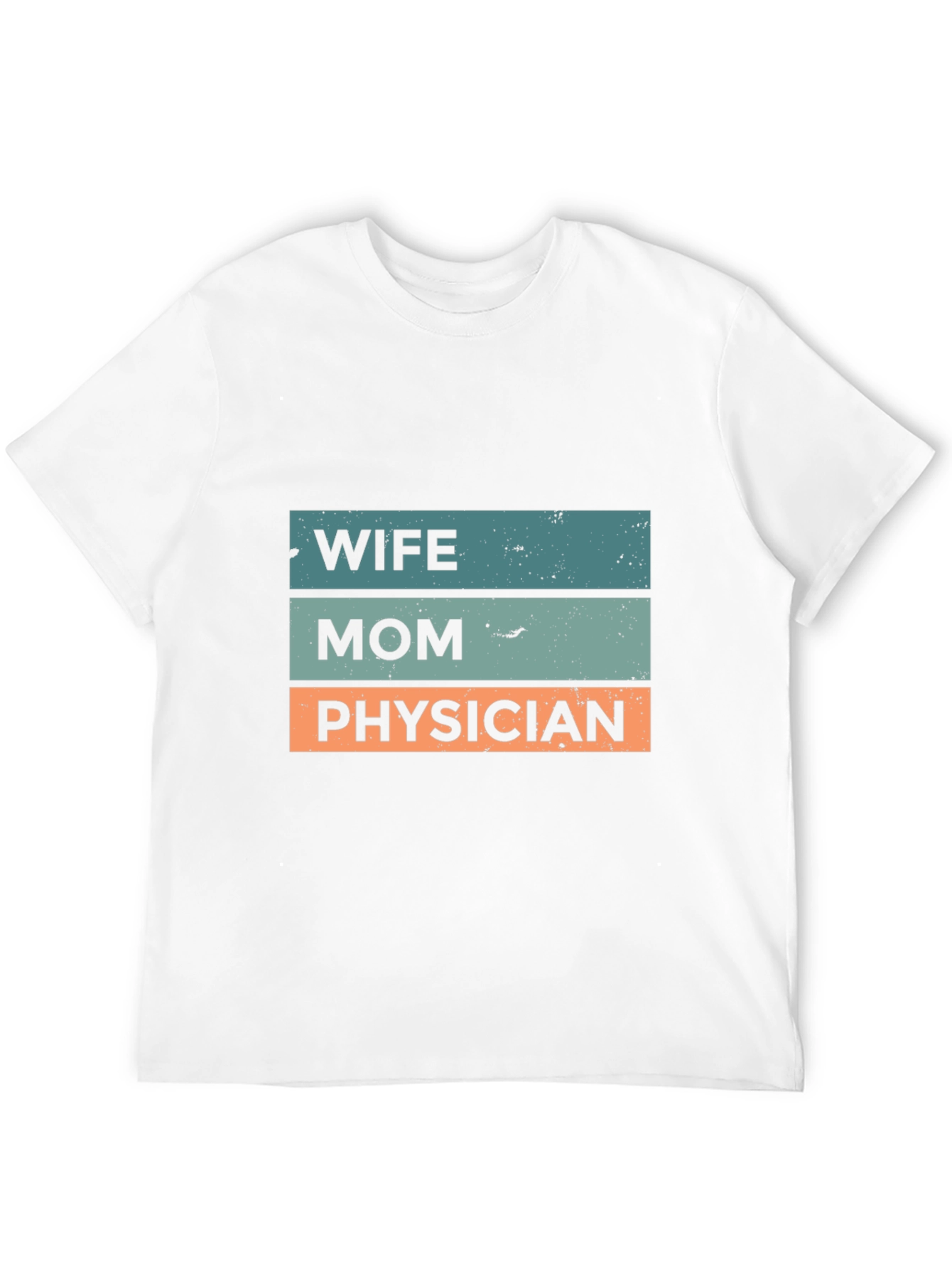Black Wife Mom Physician T-Shirt - Black view 12