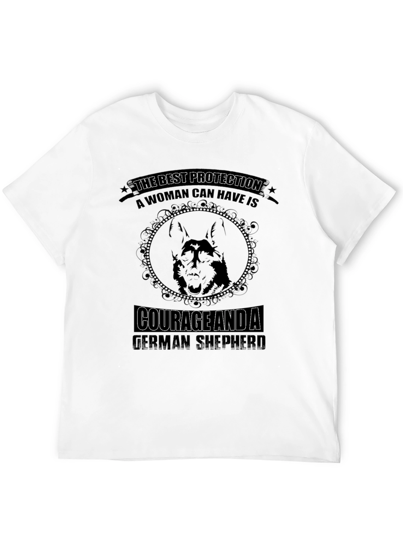 Black German Shepherd Protection T-Shirt view 12