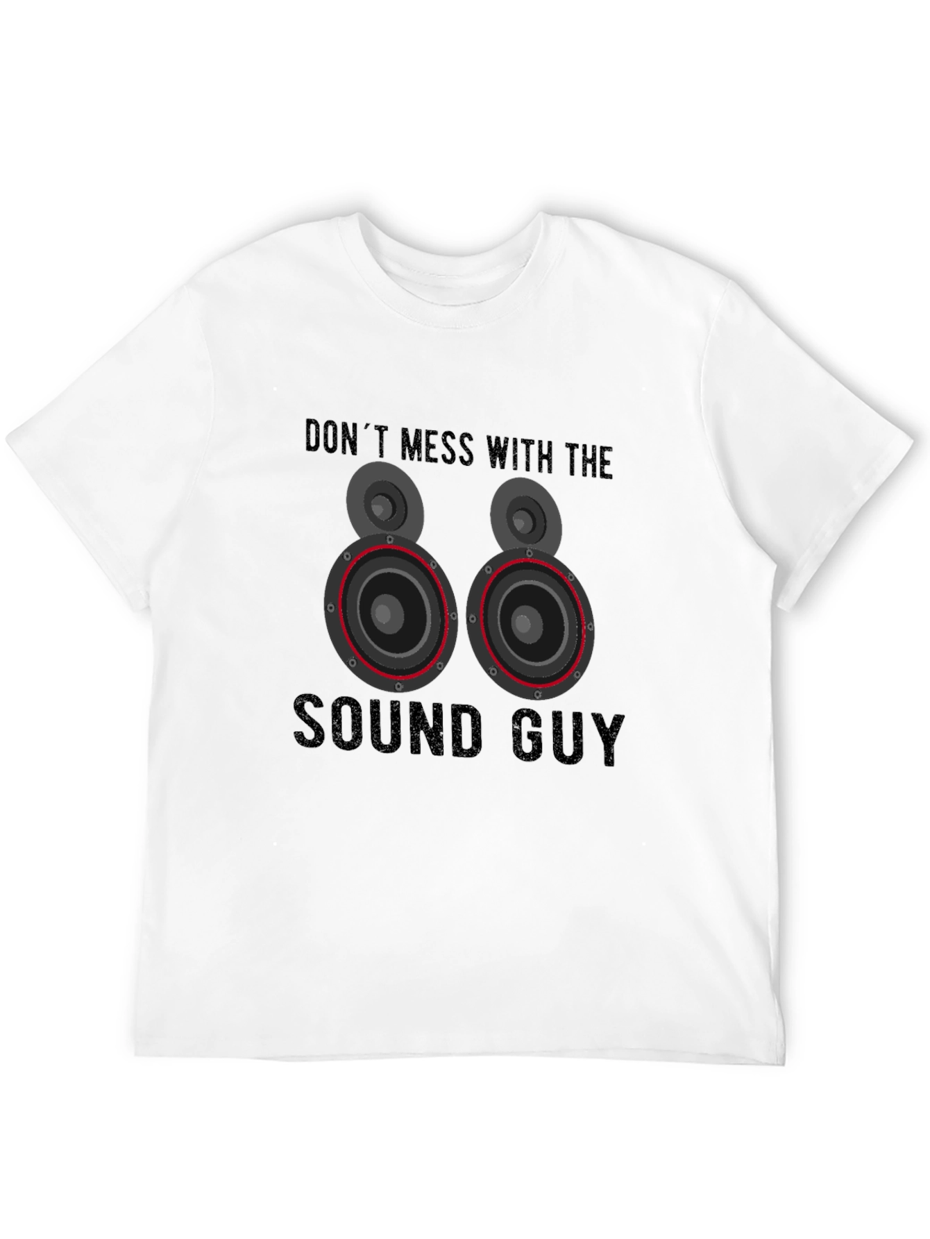 Black Don't Mess With the Sound Guy T-Shirt view 12
