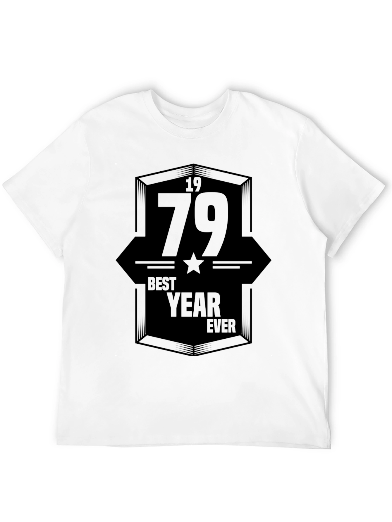 Black 1979 Best Year Ever Graphic T-Shirt - Black view 12