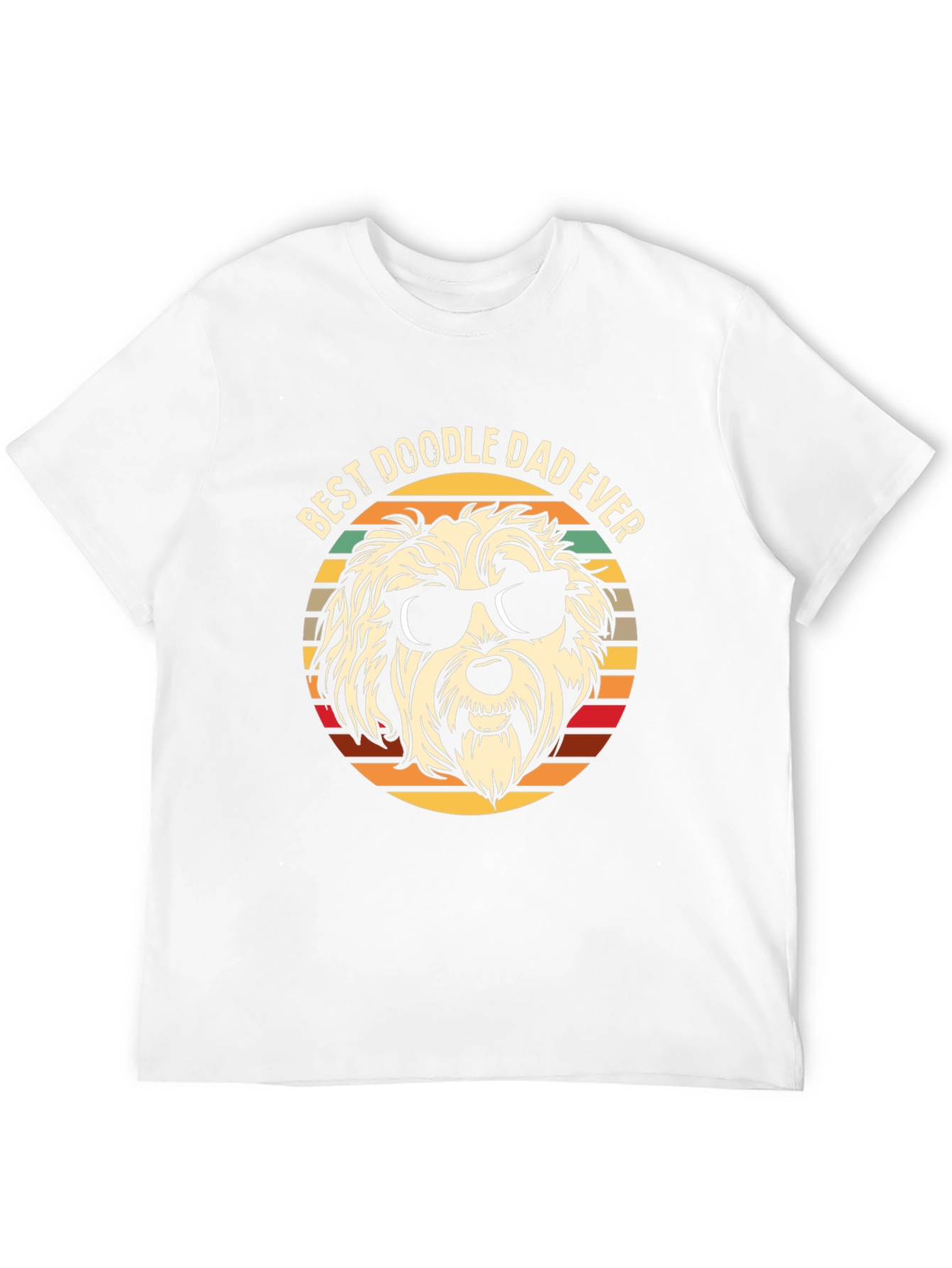 Black Best Doodle Dad Ever T-Shirt view 12