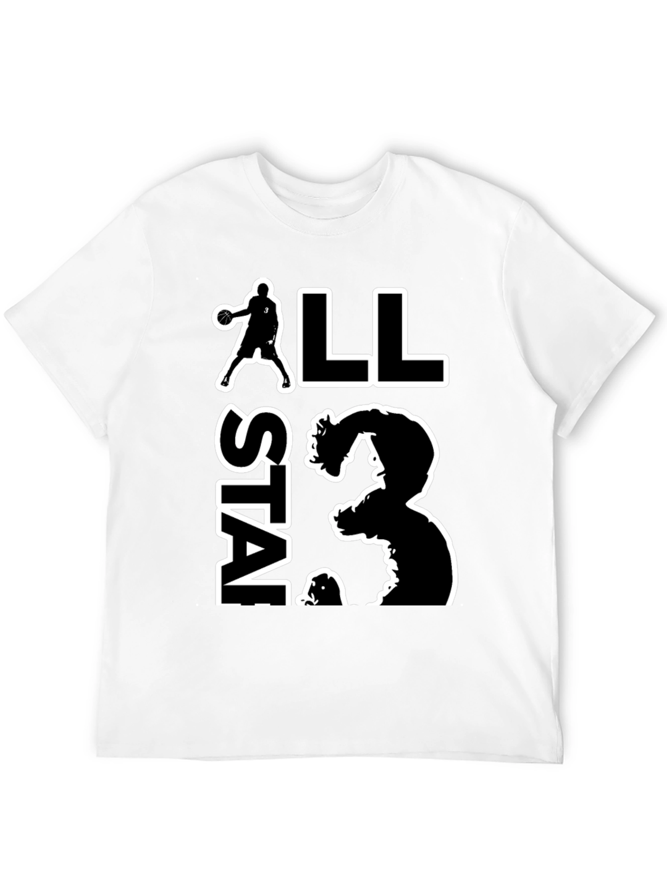 Black All Star 23 Basketball Graphic T-Shirt view 12