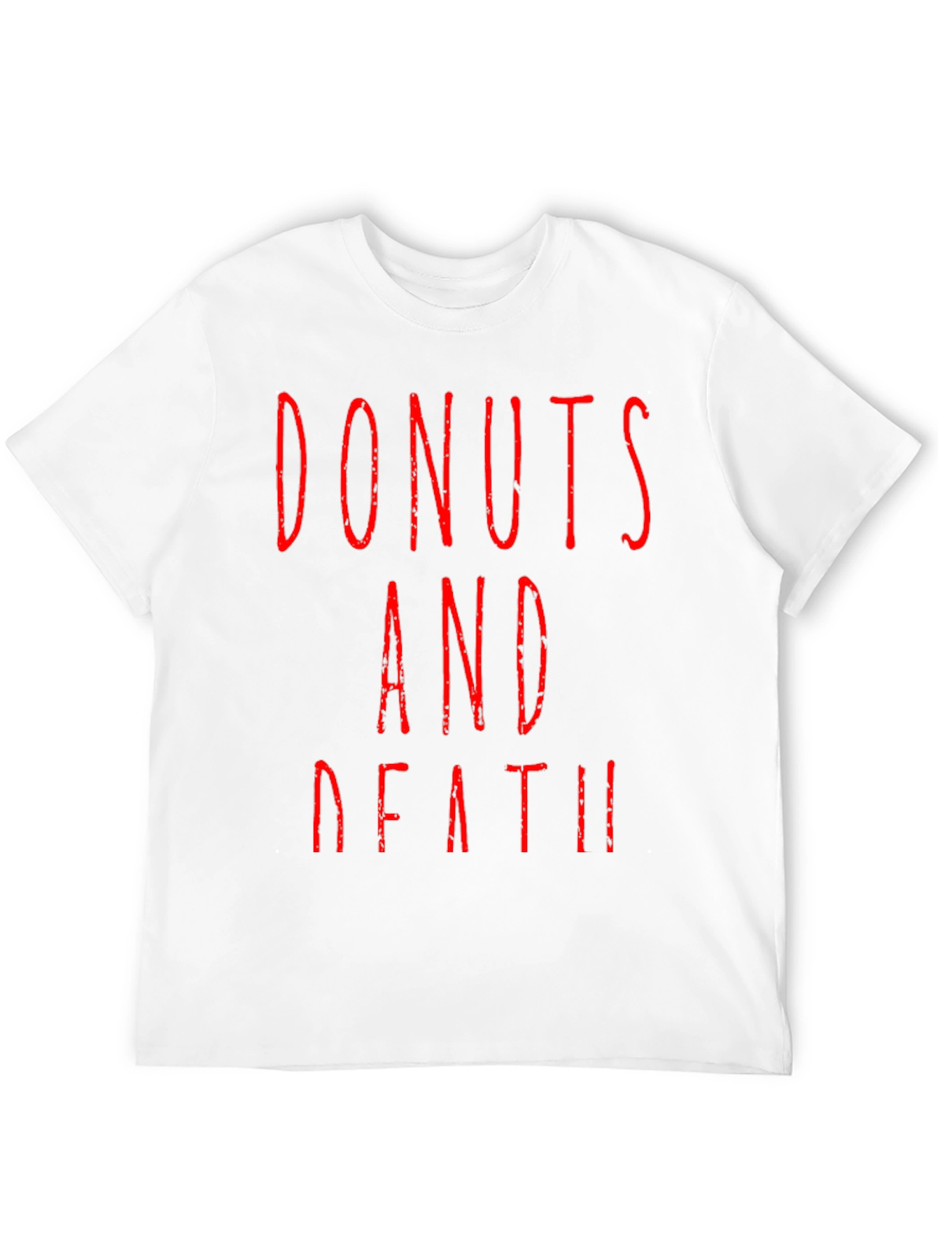 Black Donuts And Death Graphic Tee - Black T-Shirt view 12