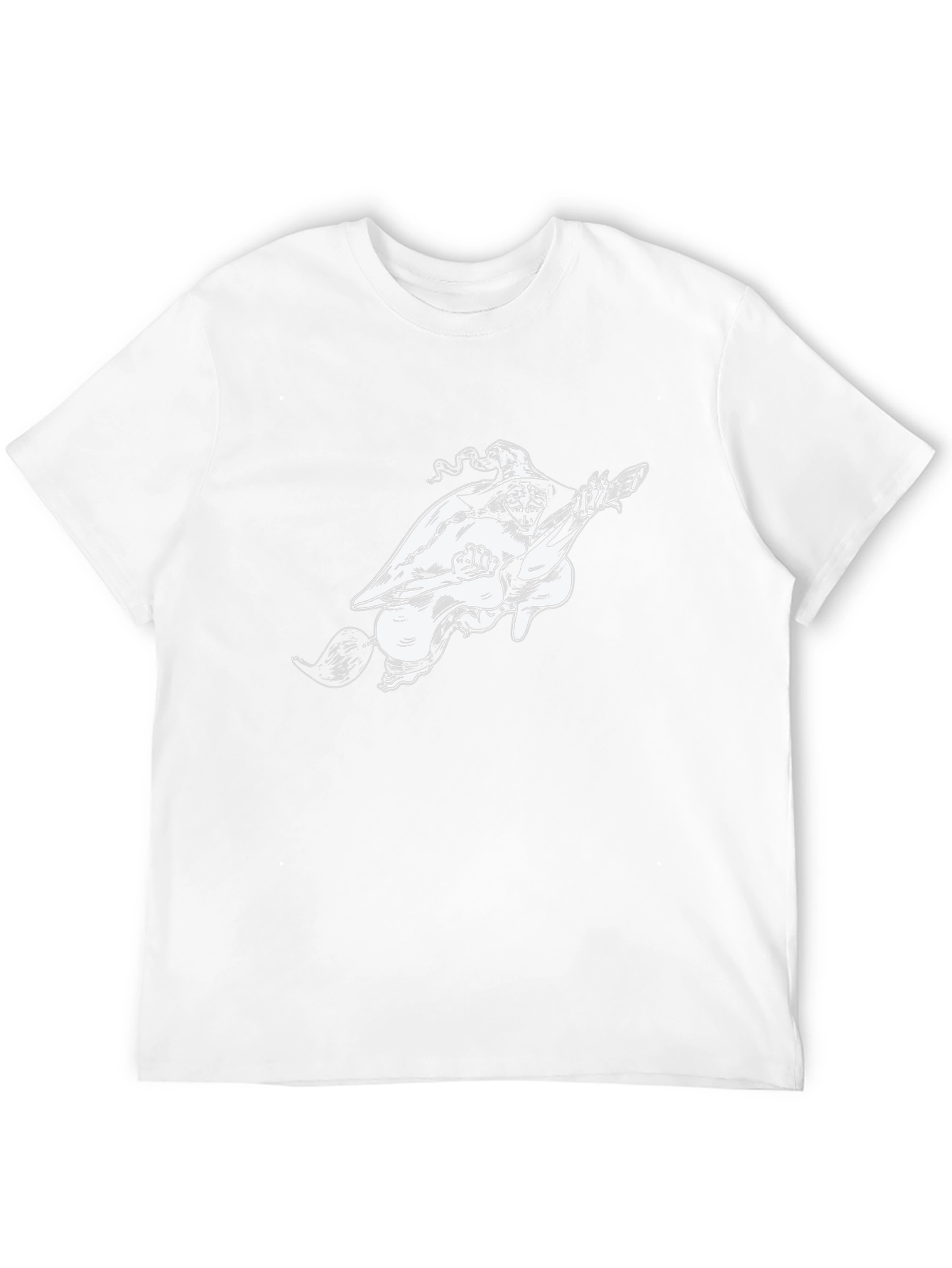 Black Witch on Broom Black T-Shirt view 12