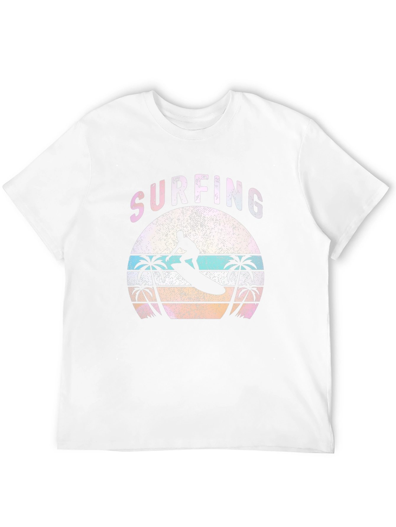 Black Surfing Sunset Graphic Tee - Black view 12